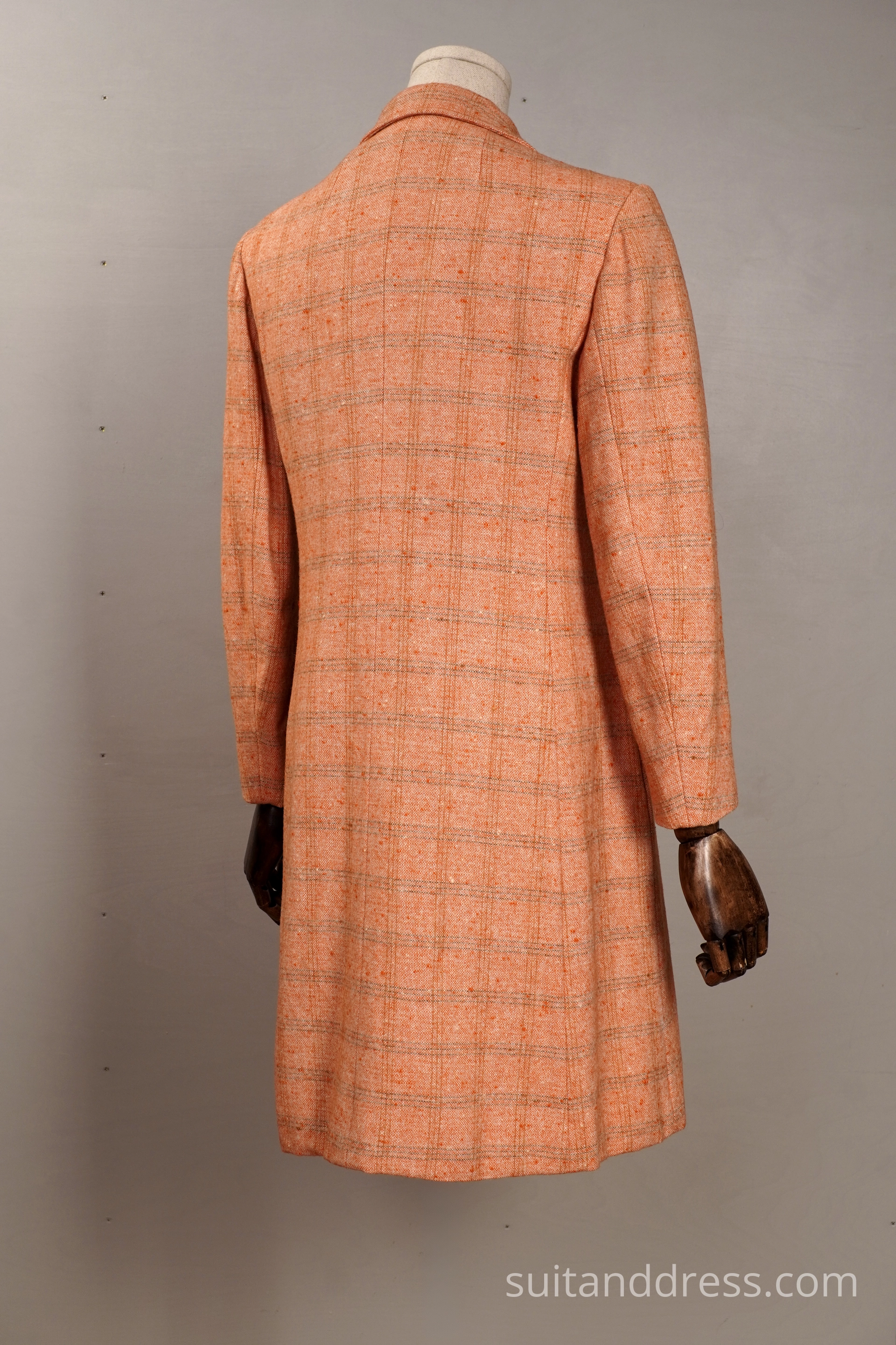 1970s salmon pink coat for rent