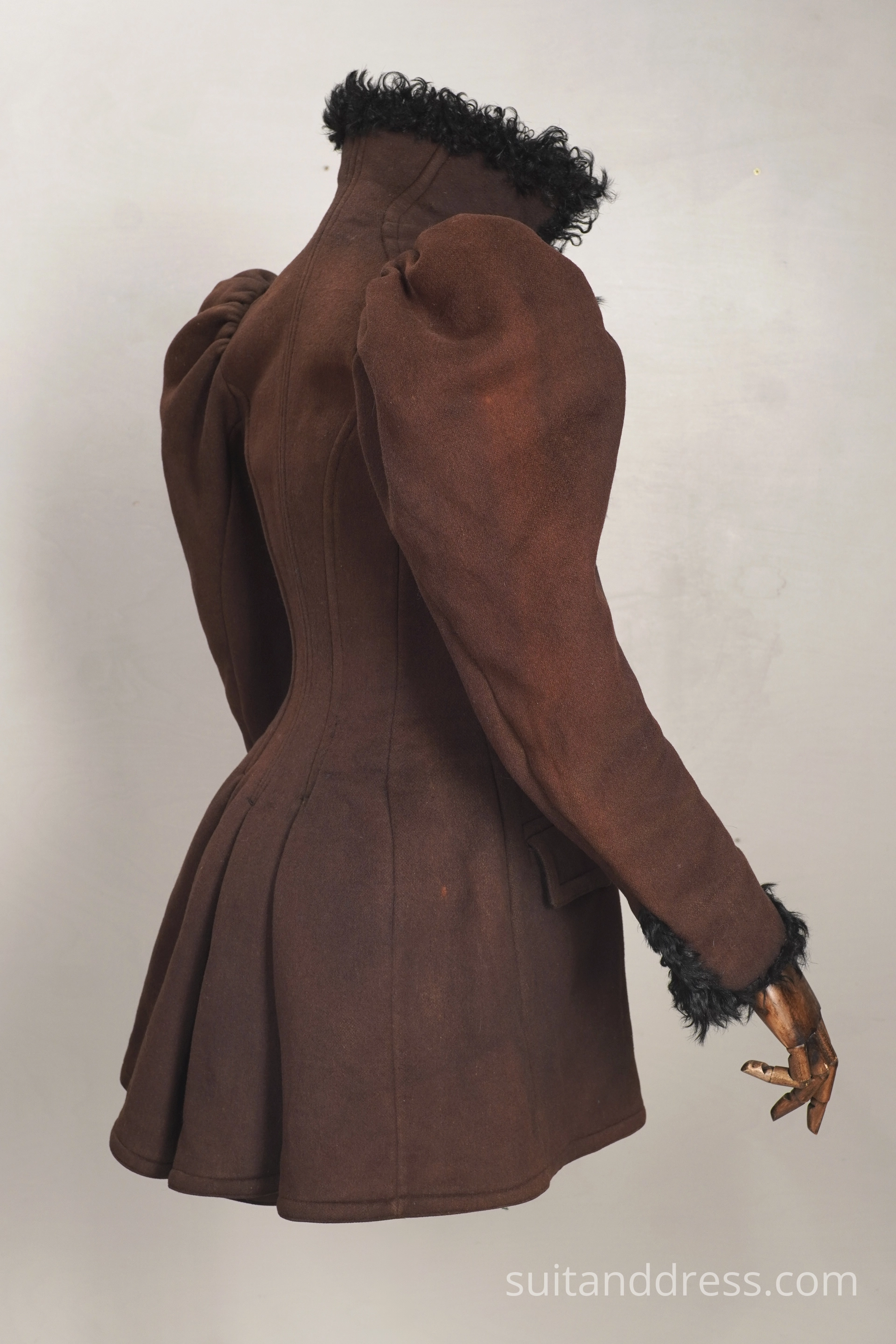 True Victorian Edwardian ladies coat mutton sleeves