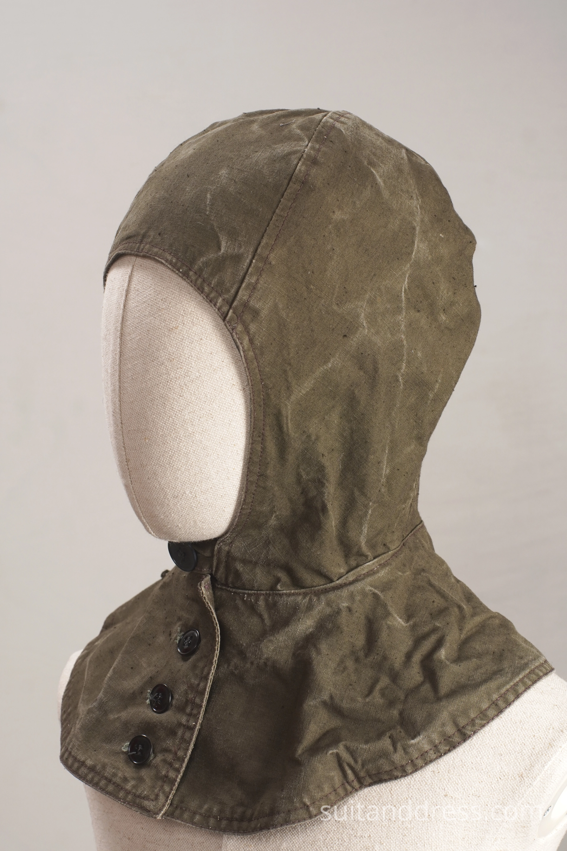 Vintage soviet work military cap protective hooded cap 