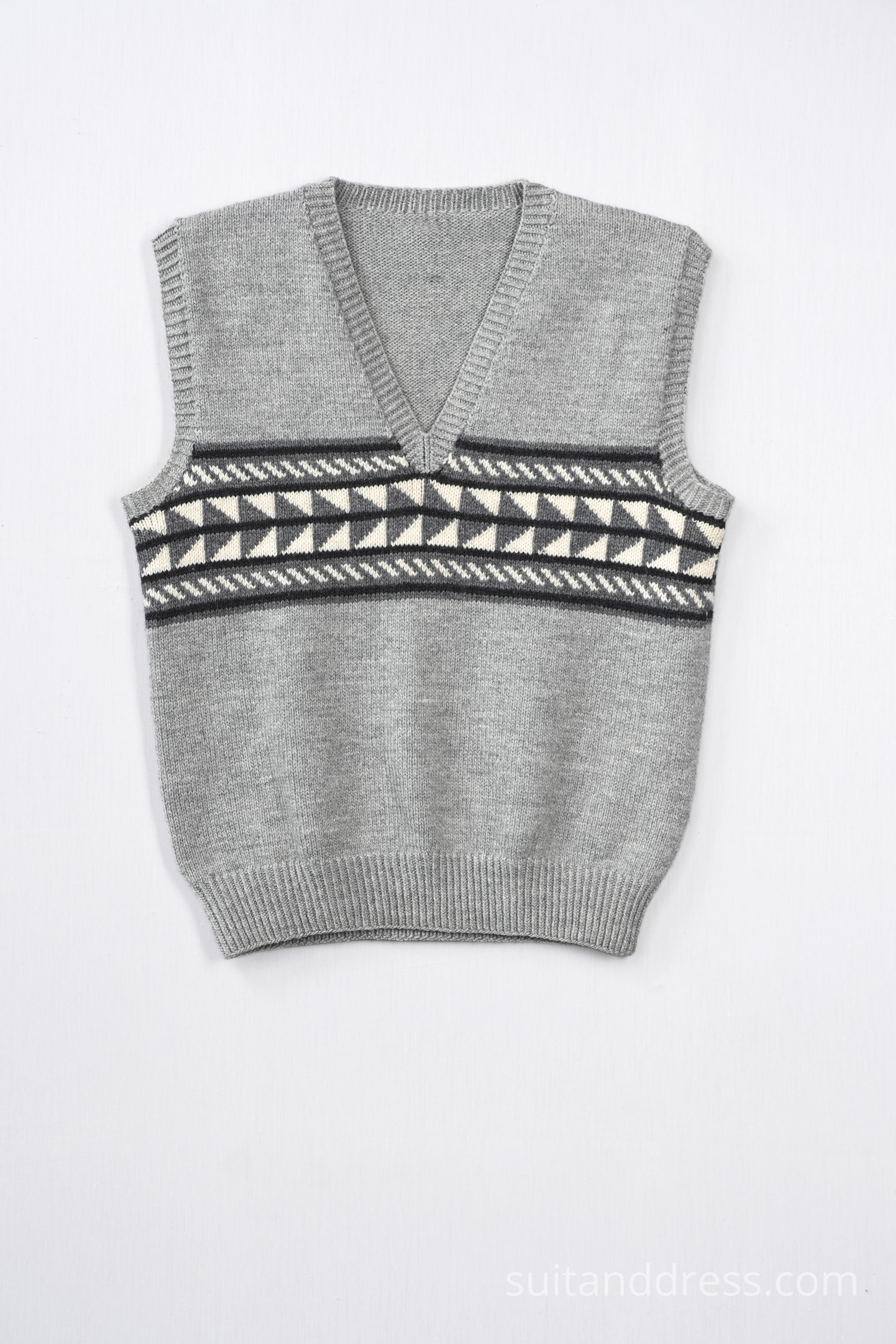 Mid century hand knitted pattern vest costume rent in Riga Latvia
