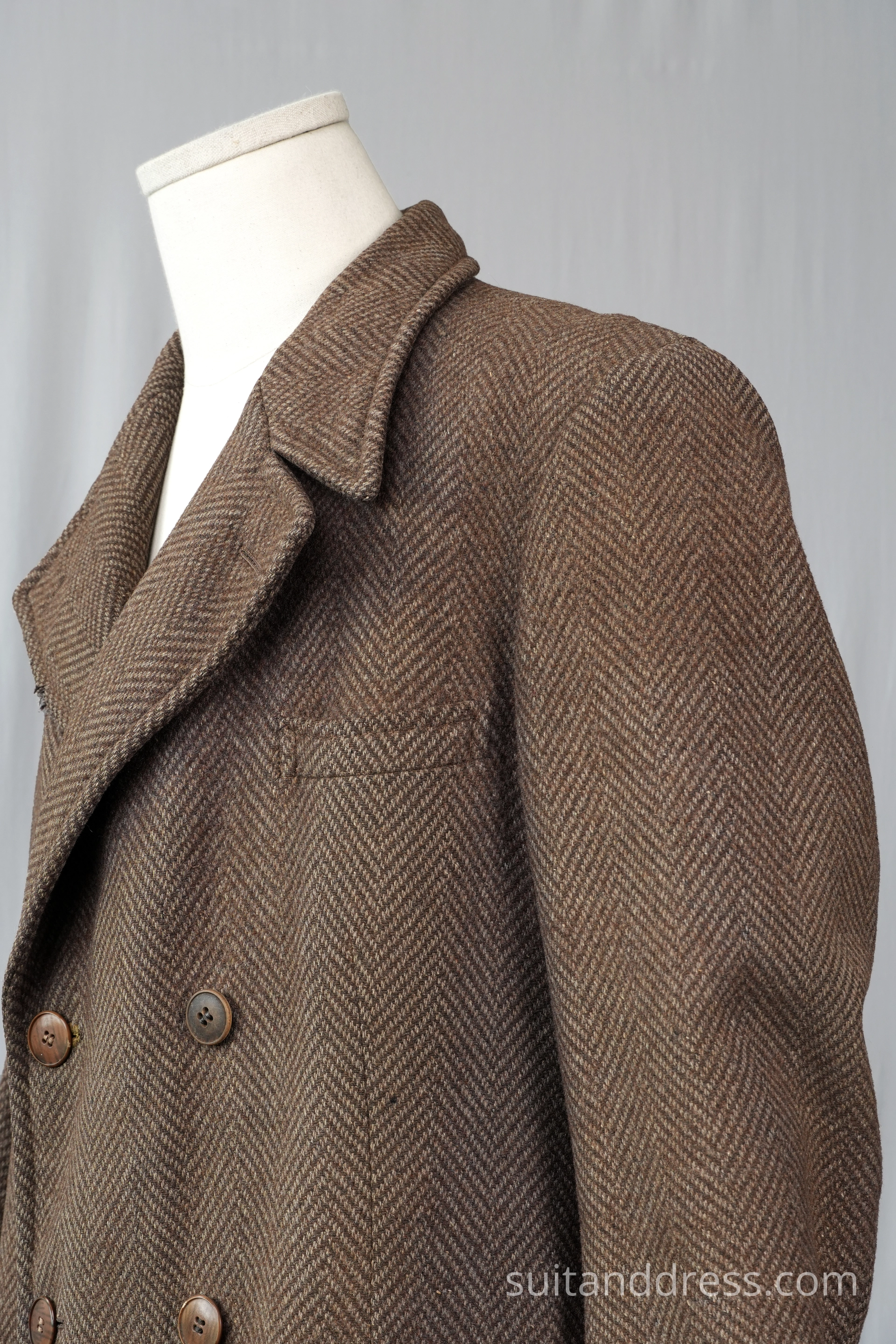 1940s 50s faded mens winter coat costume rent in Riga Latvia