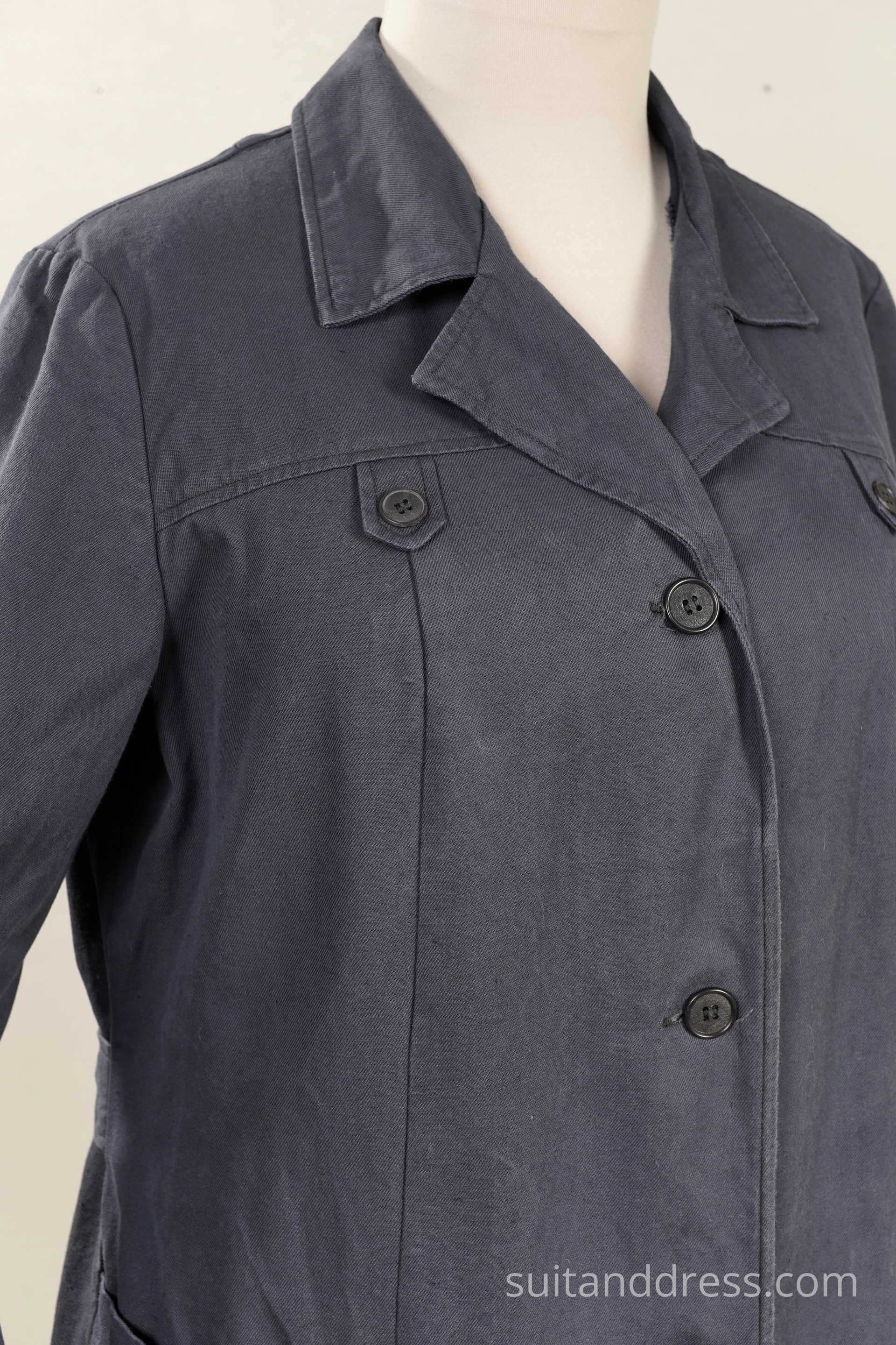 vintage ladies work coat cotton twill