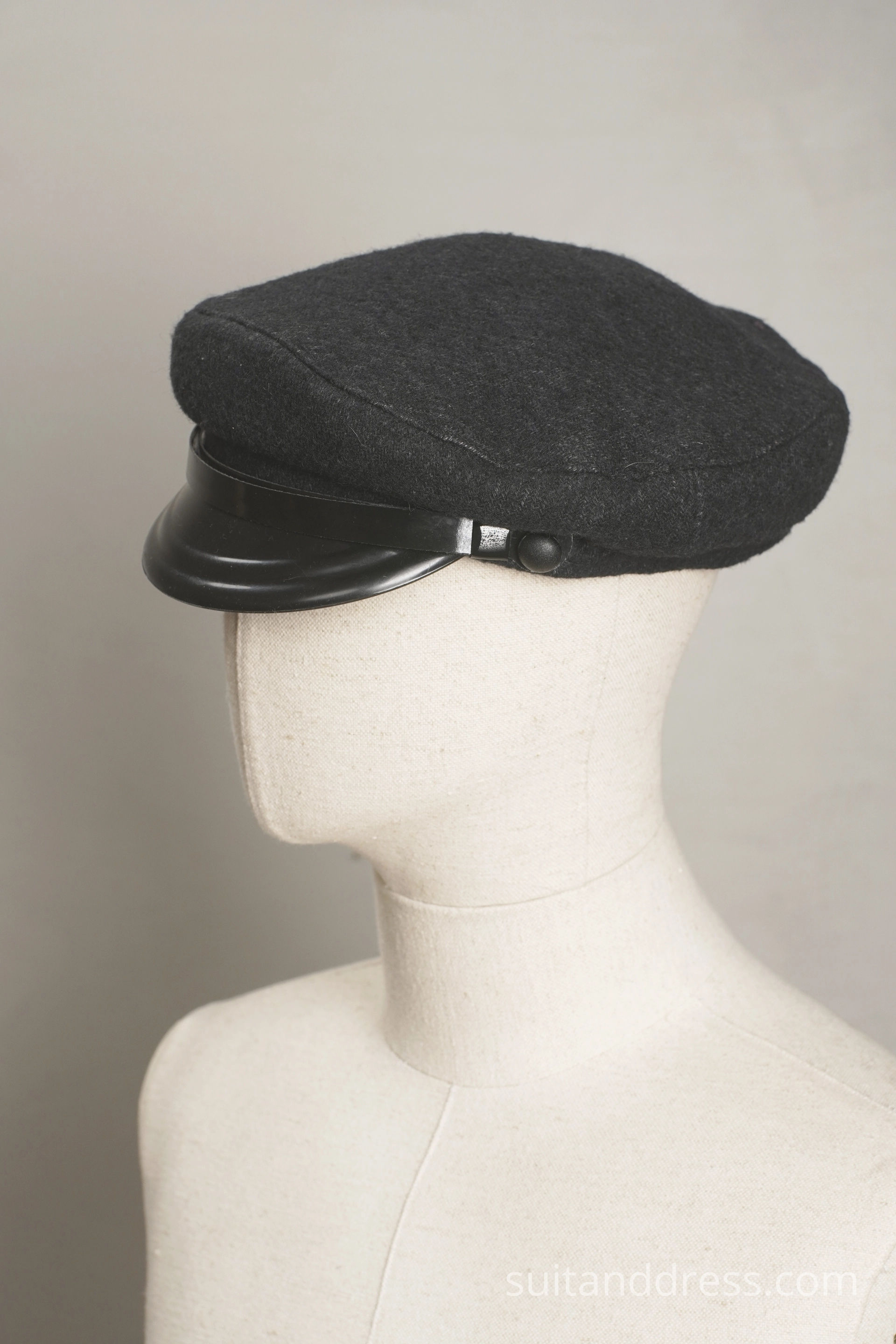 mid- century USSR working cap rural men cap vintage 1950 visor cap