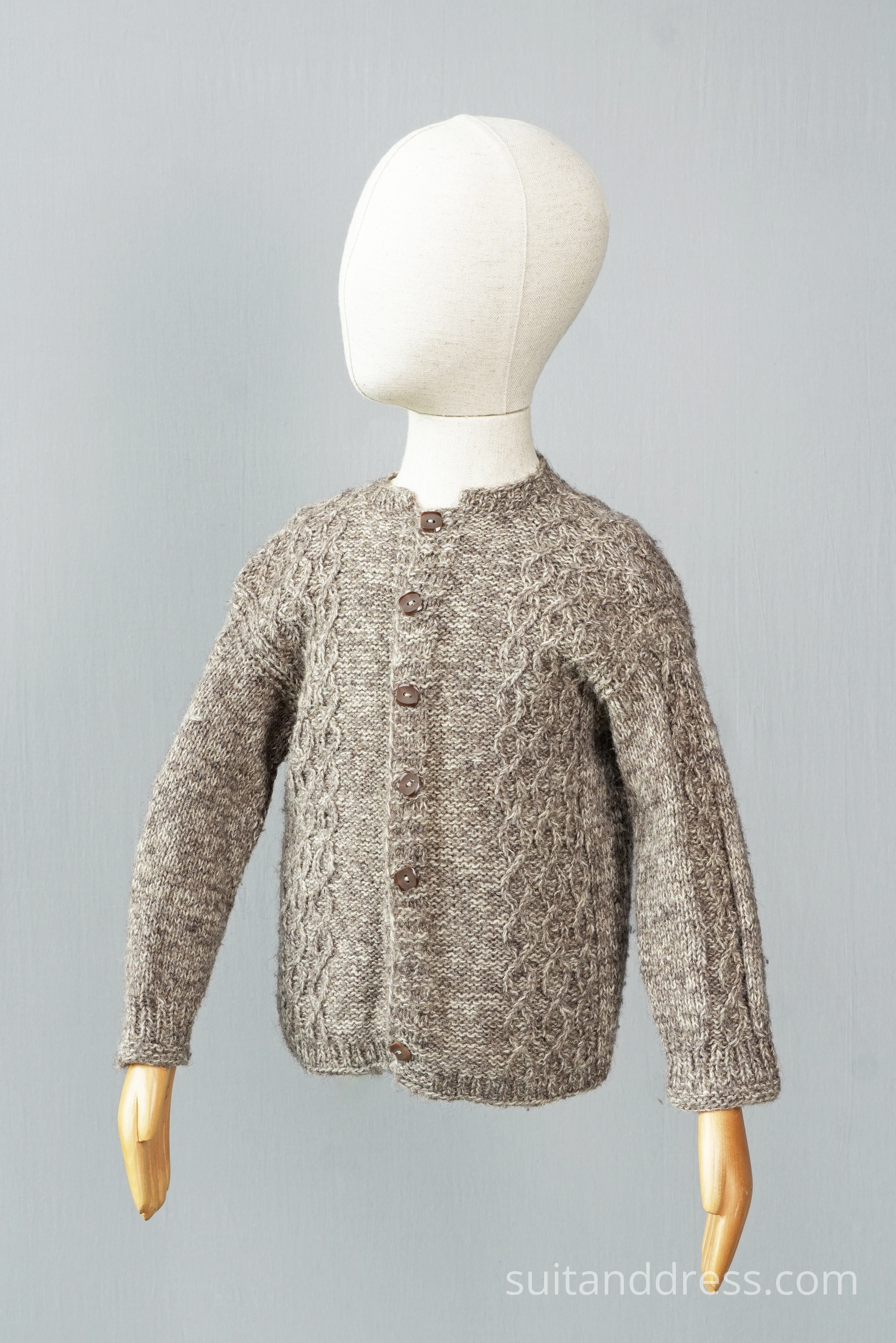 hand knitted kids wool cardigan vintage costume rental for films and TV in Riga Latvia