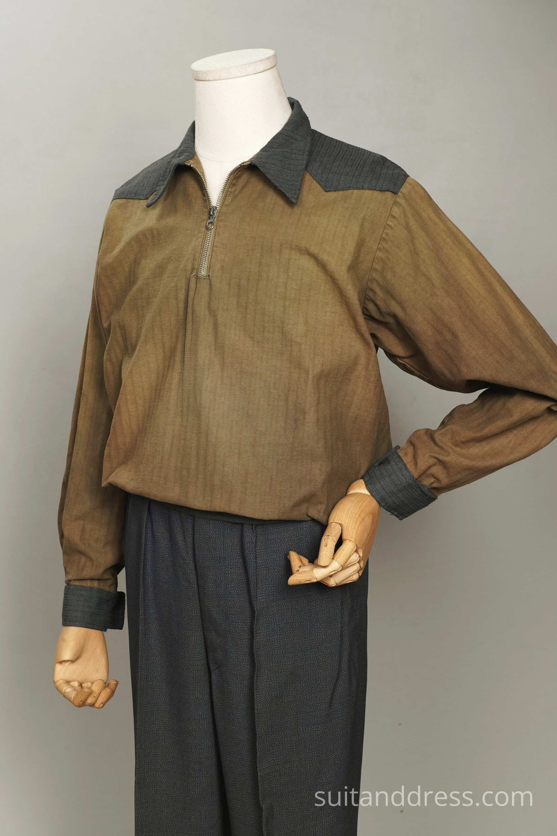1940s twoo tone blouse jacket replica