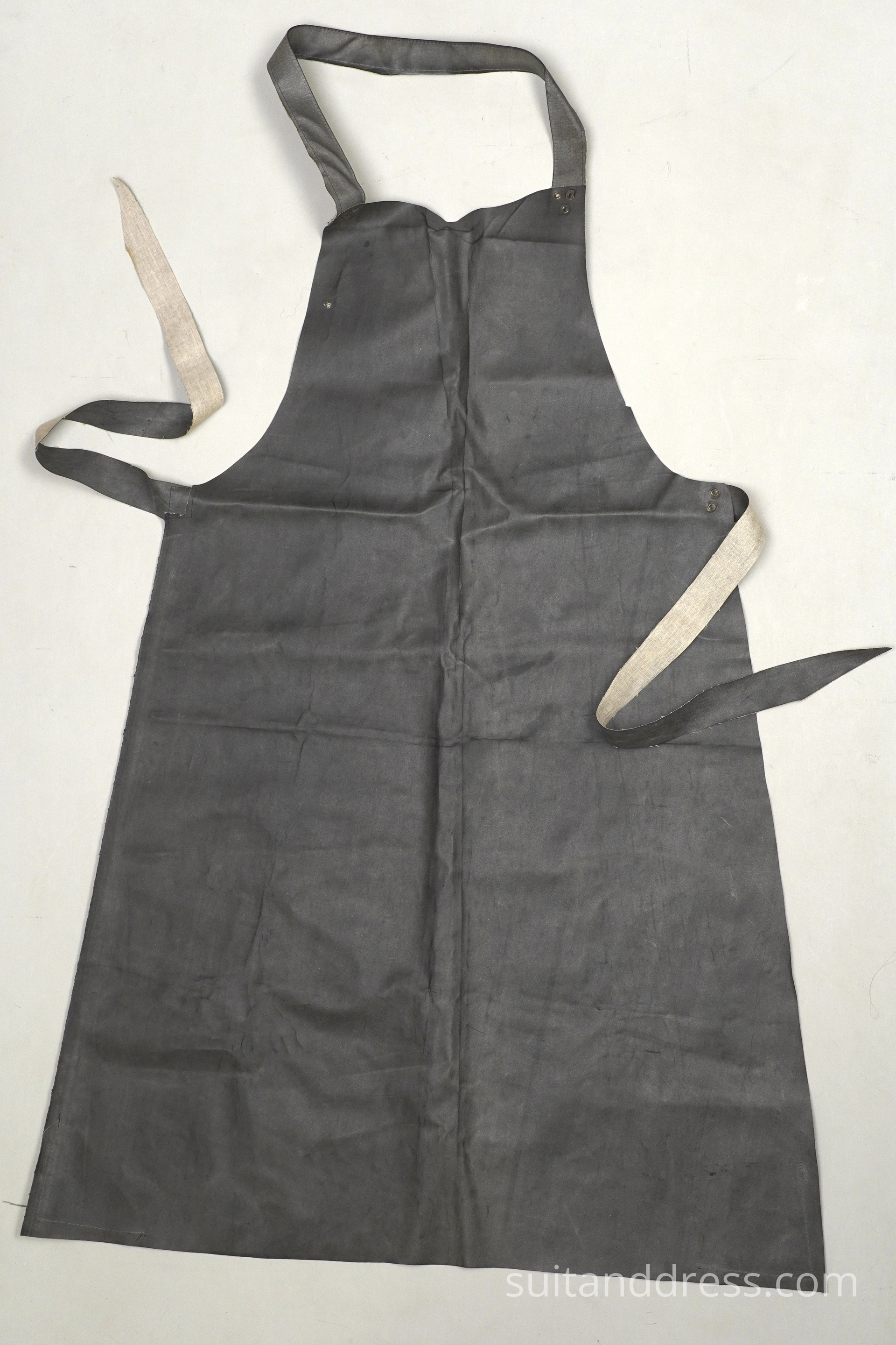 vintage resin coated soviete work apron