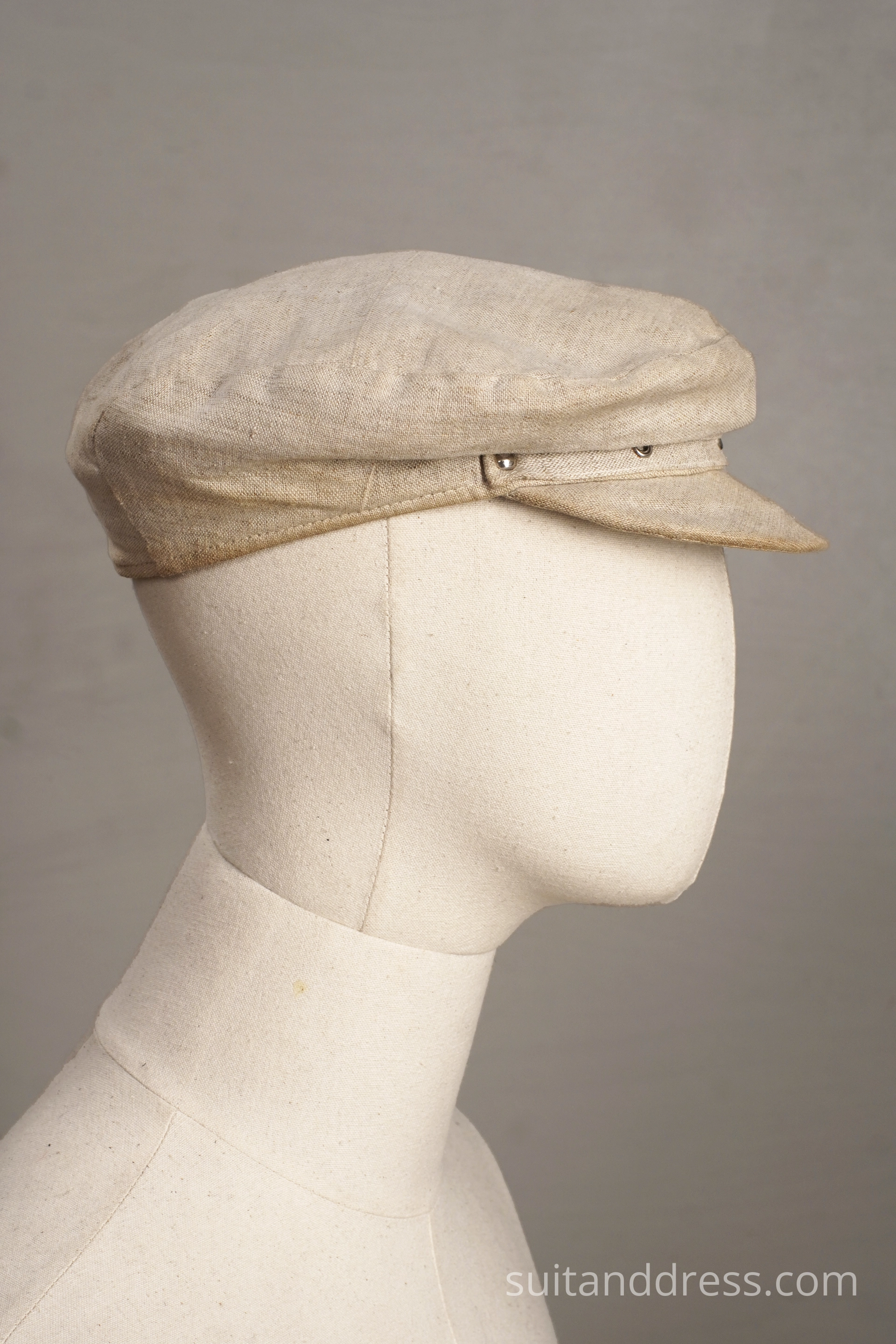 1970s soviet linen summer cap USSR senior style 1980s