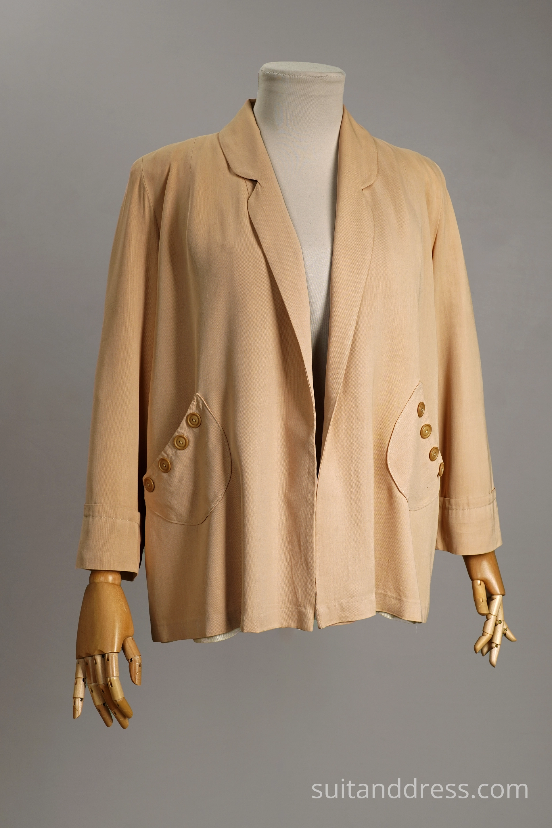 1940s swing jacket gabardine peach colour 40s fashion rent