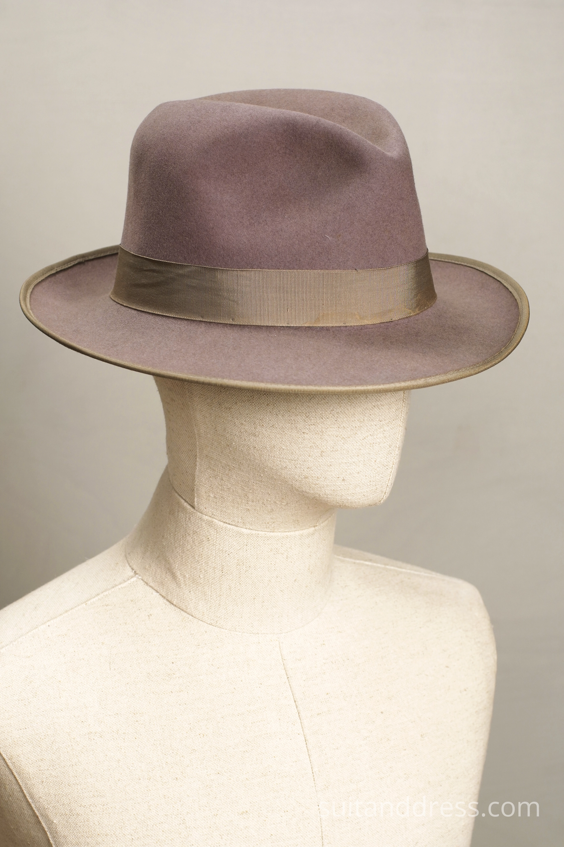 Vintage fedora 1920s 1930s 1940s grey felt