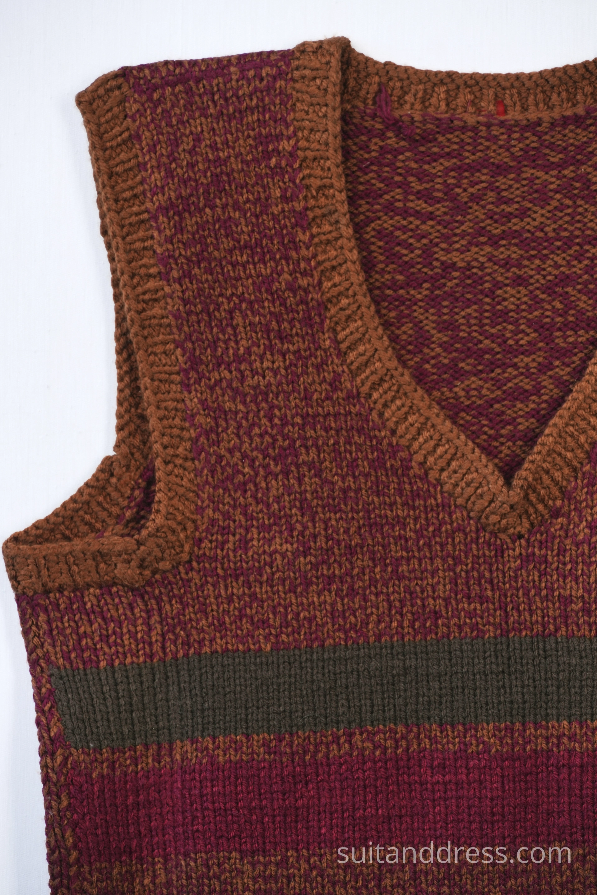 1970s hand knitted mens vest vintage costume rent hire in Riga Latvia