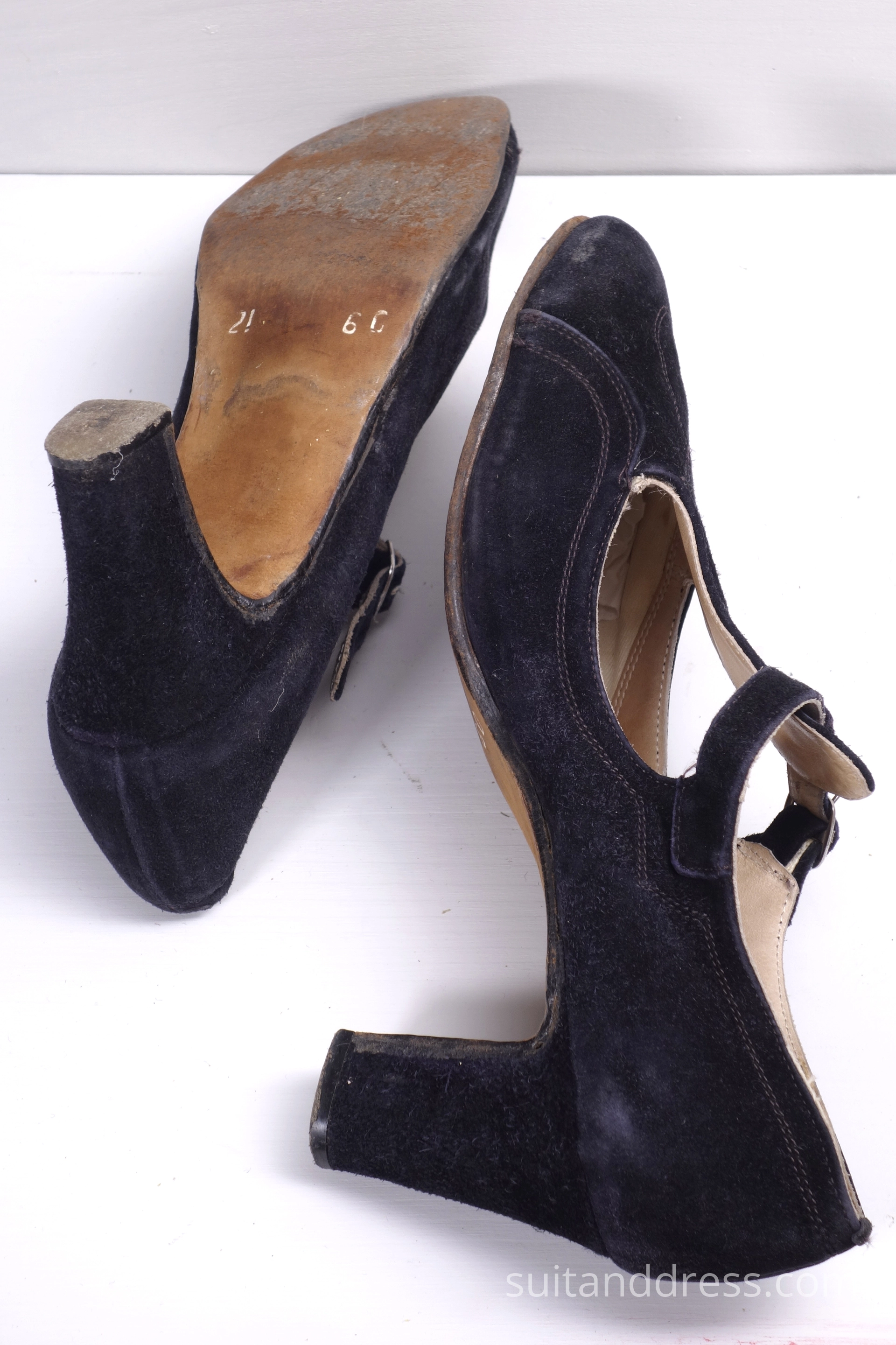 1930s ladies suede shoes for rent 