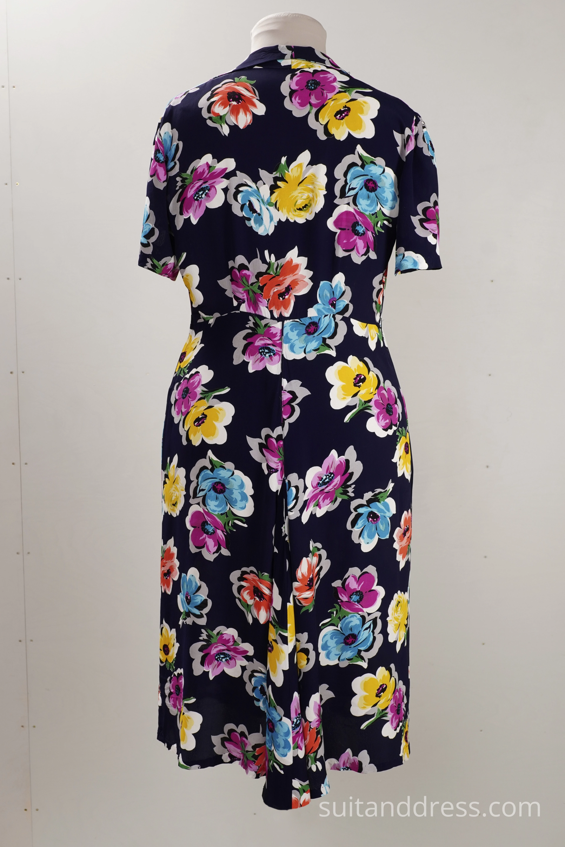 1930s silk floral dress for rent