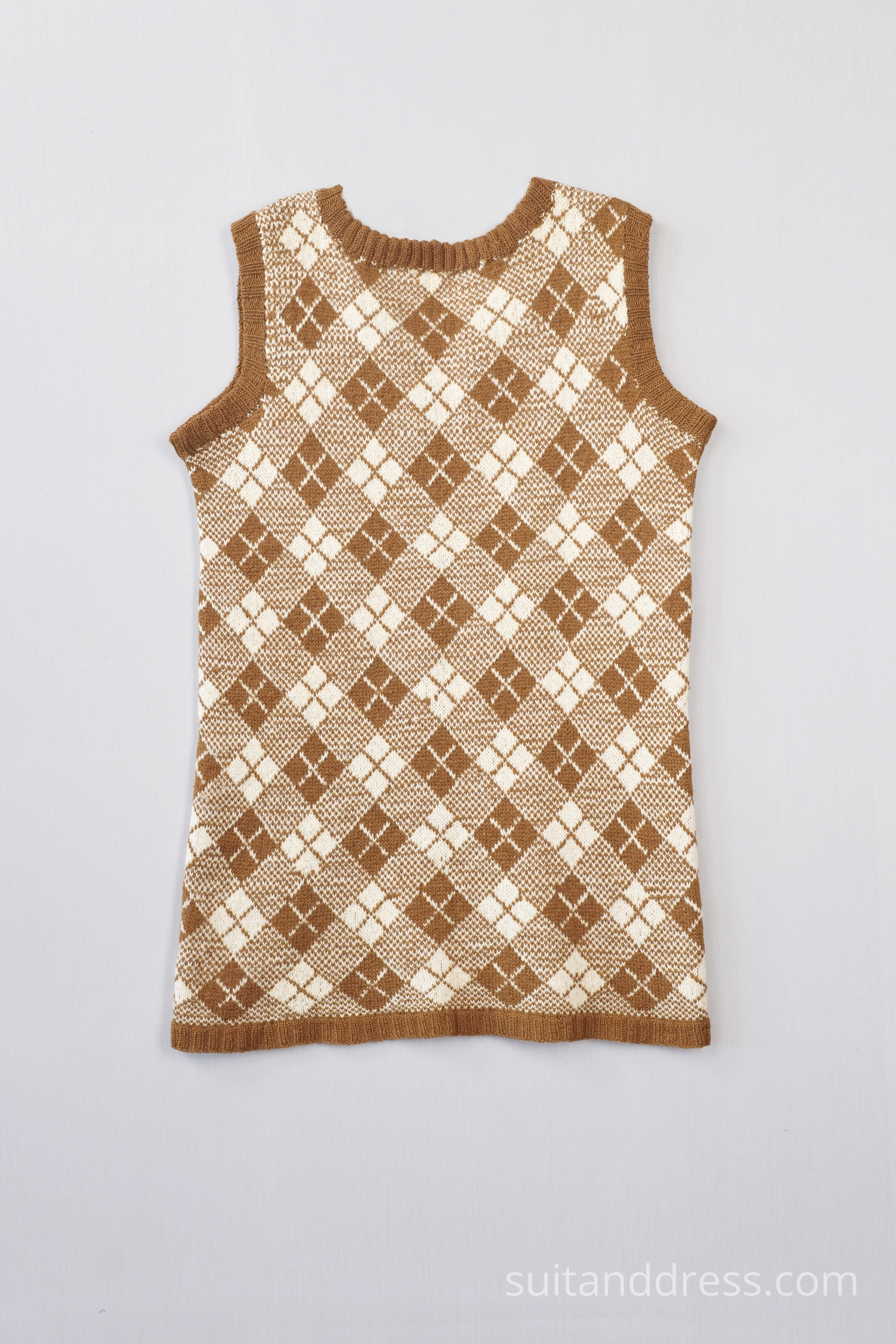 vintage adīta rūtaina veste  retro tērpu noma Rīgā