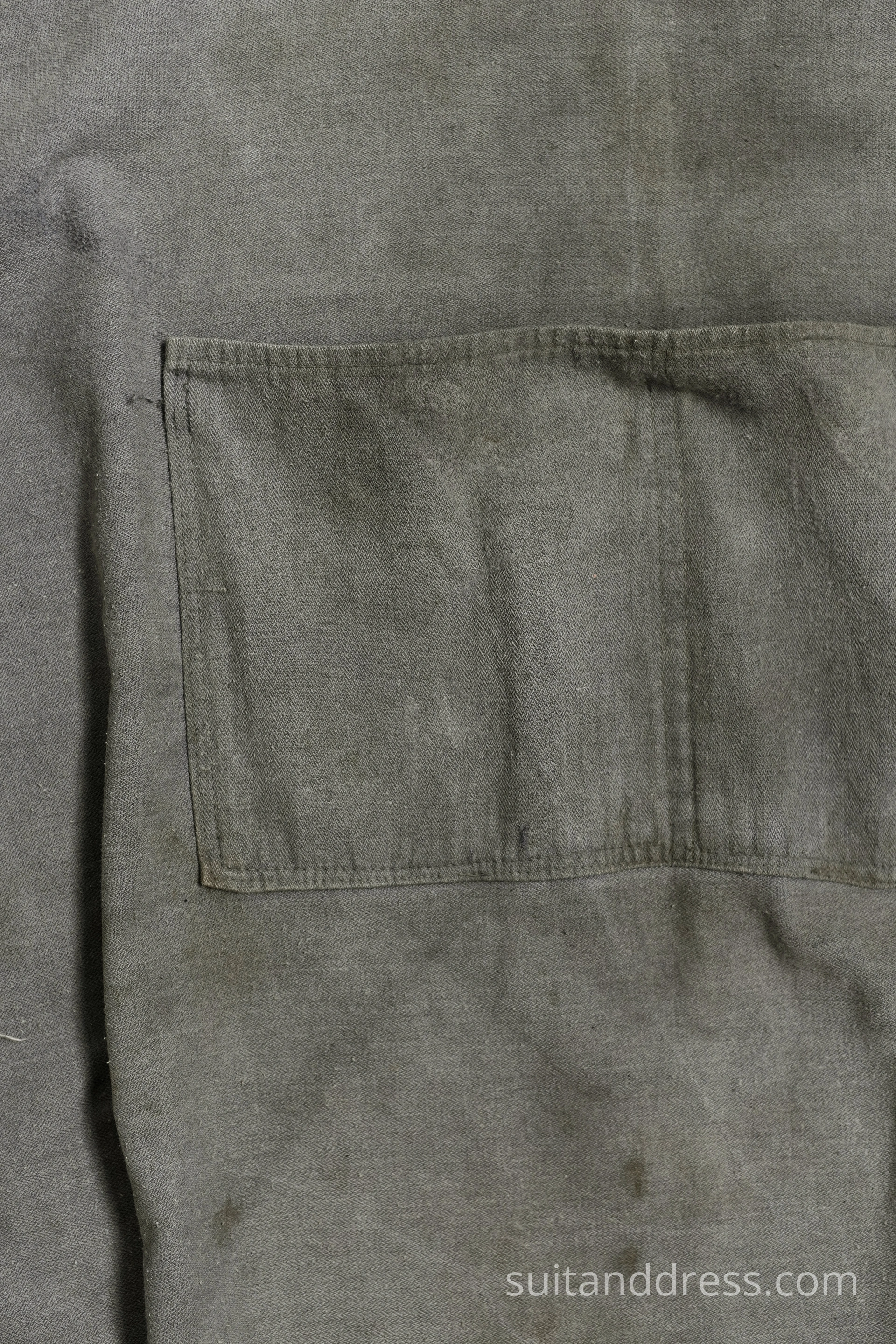 vintage cotton workwear apron gray