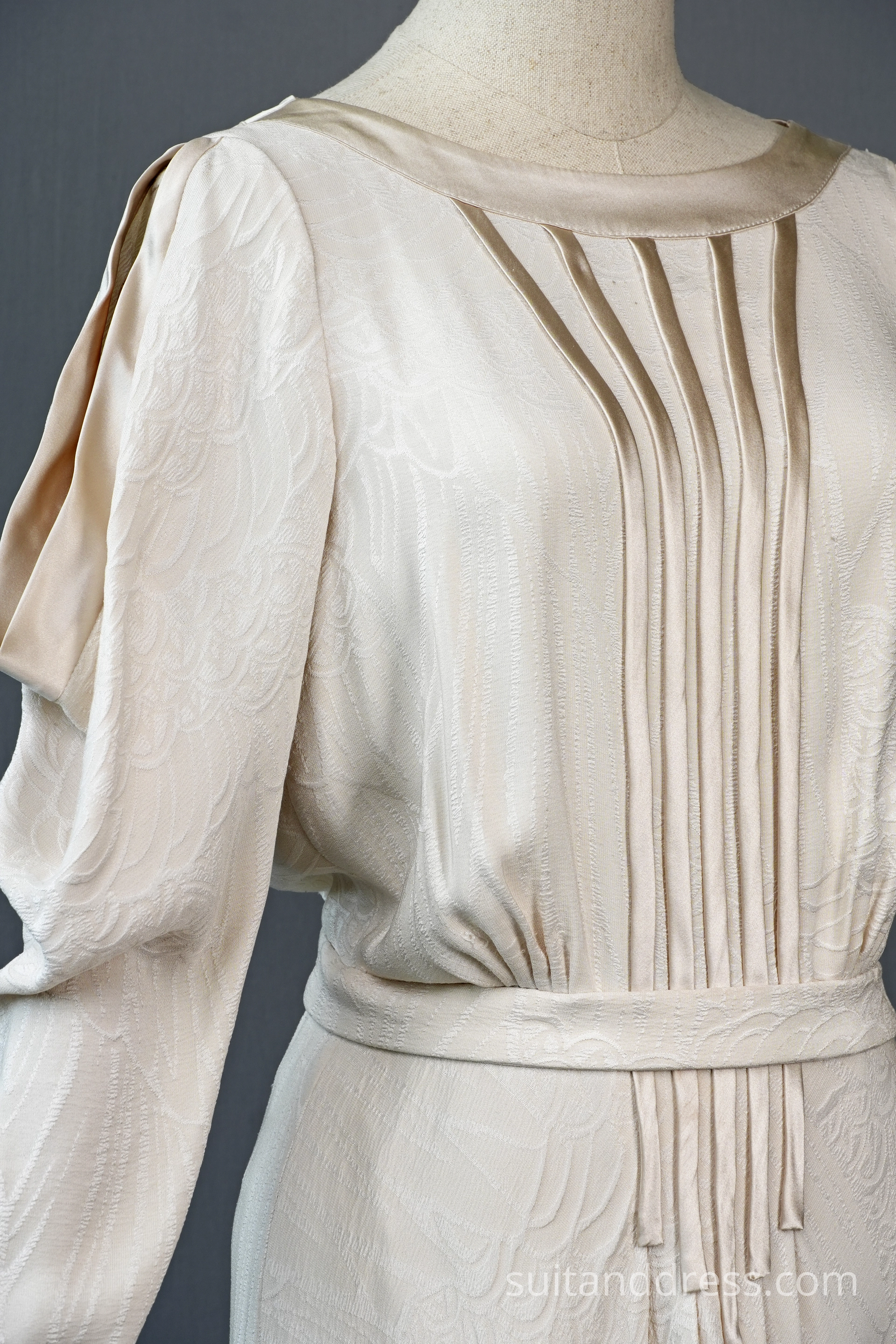 1930s style silk evening dress vintage costume rental for films in Riga Latvia