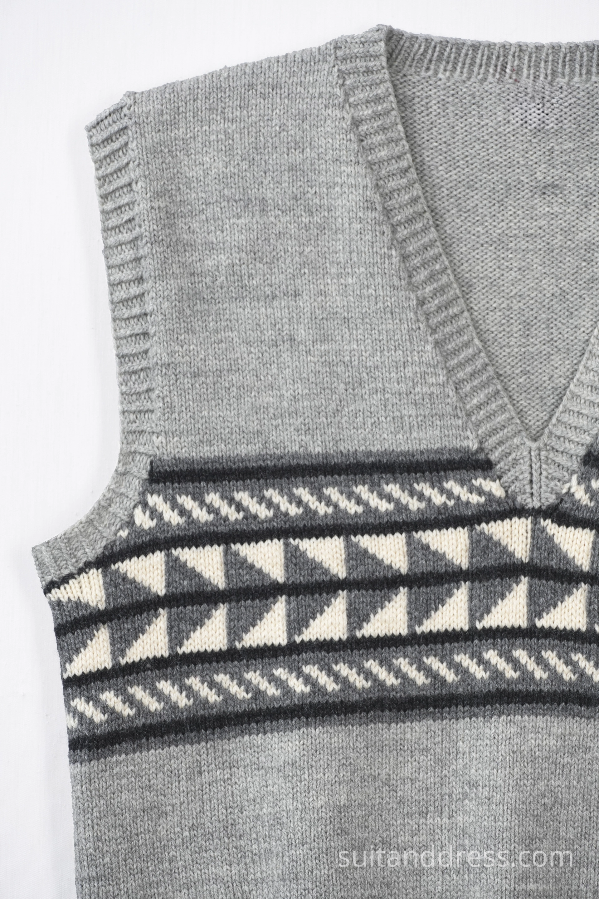 Mid century hand knitted pattern vest costume rent in Riga Latvia