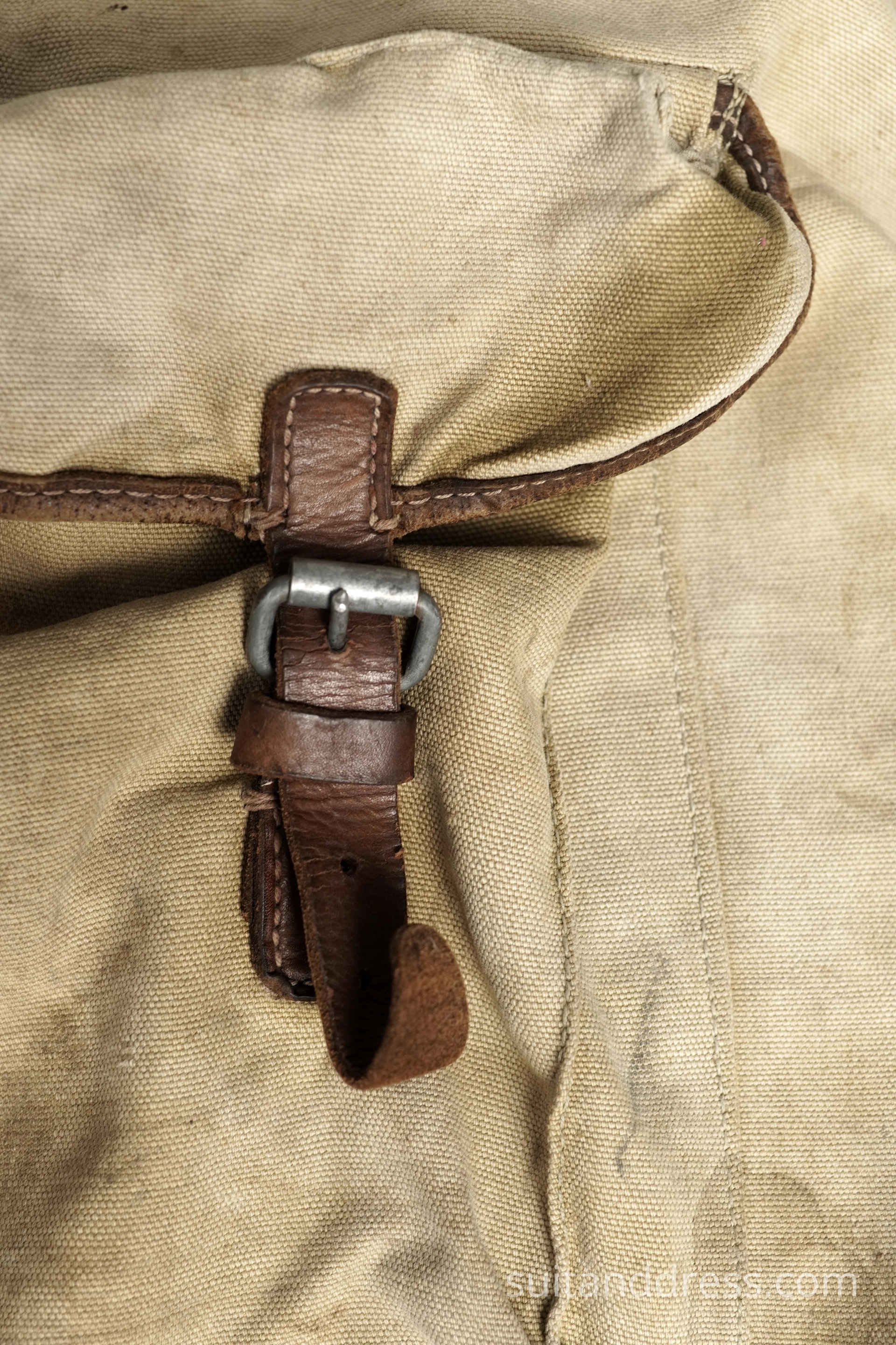Military style canvas backpack for rent