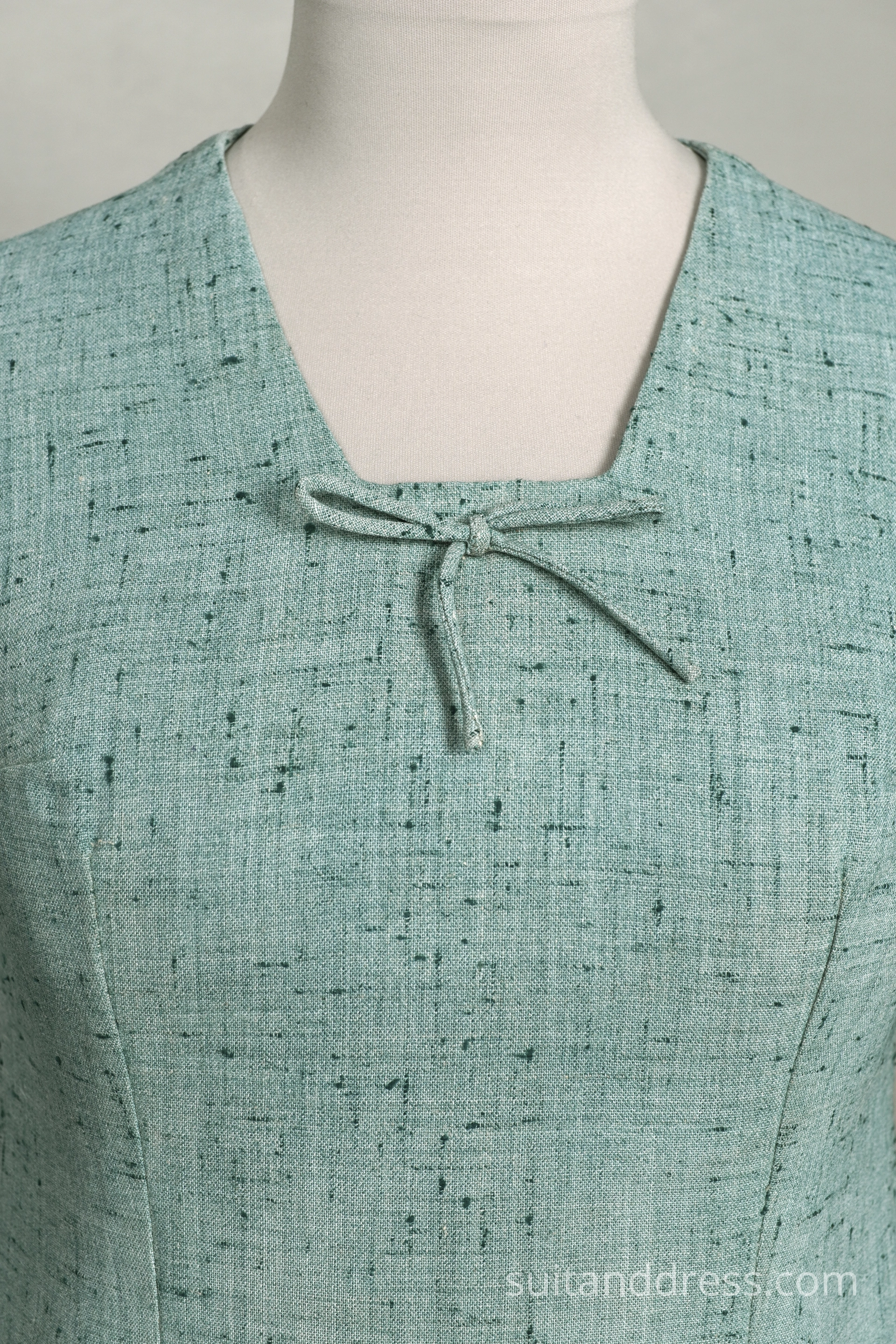1960 vintage maigi zaļa kleita 