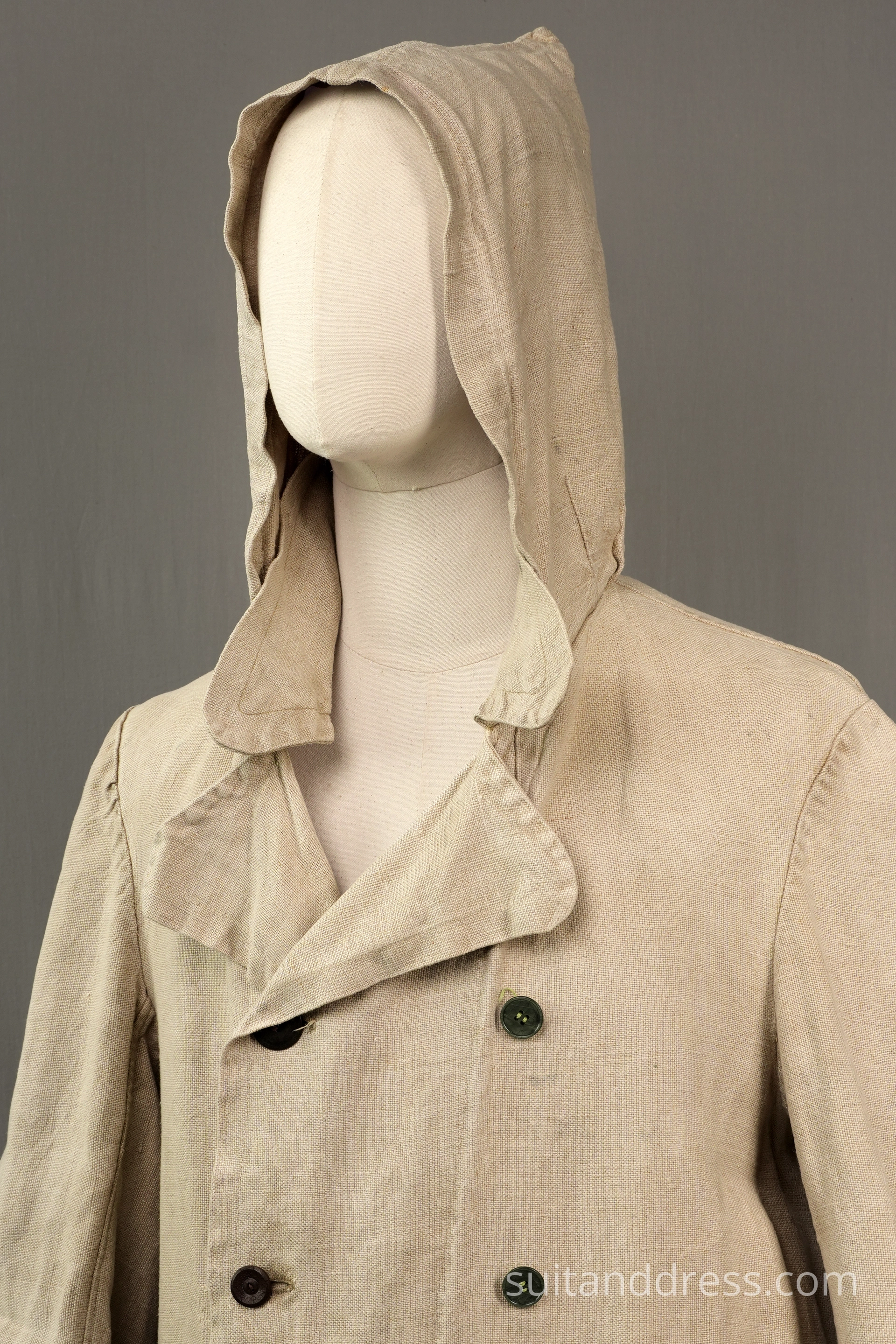 1930s linen duster motoring coat vintage costume rental for films in Riga Latvia