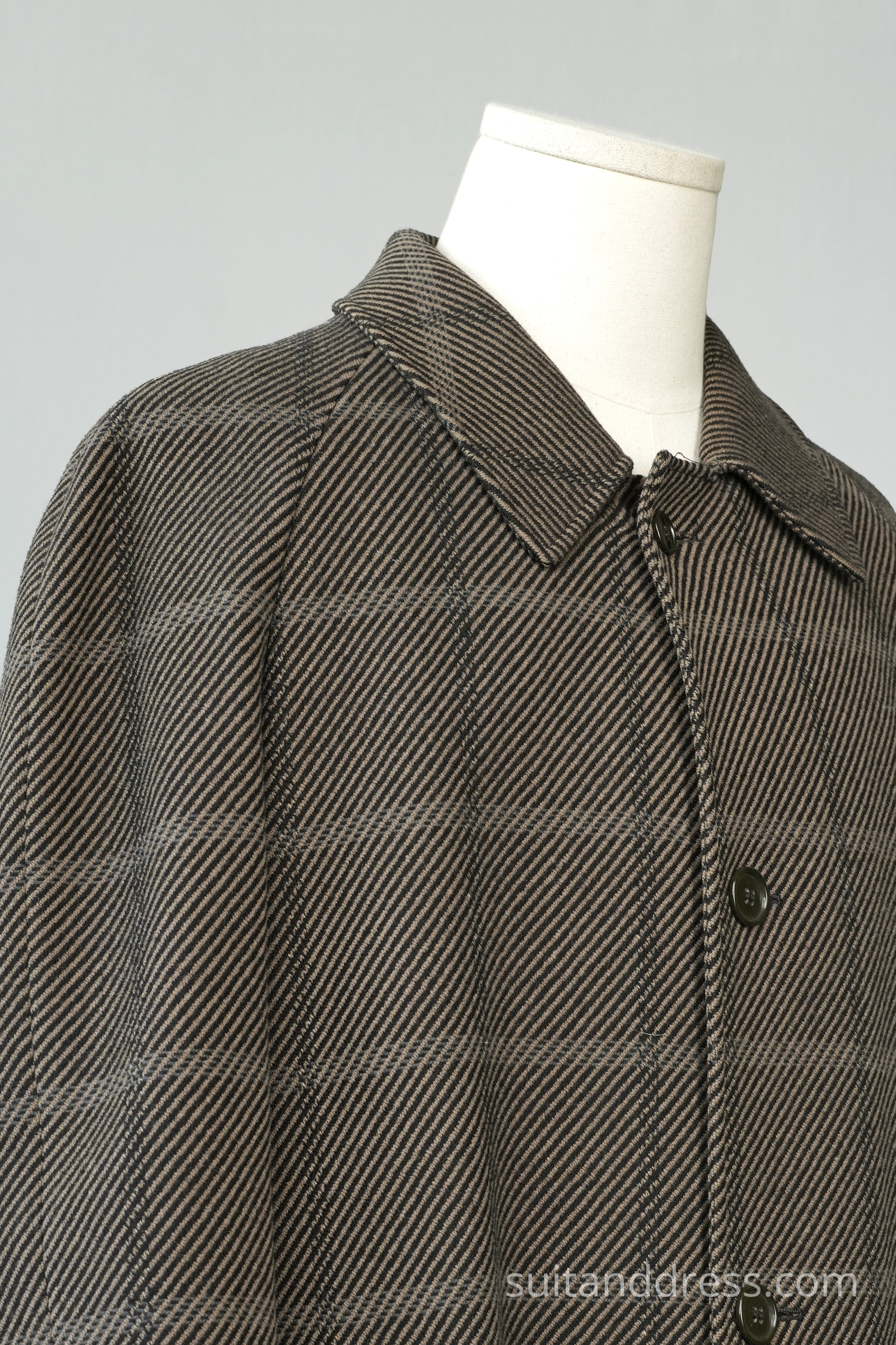 Mid century raglan plaid tweed coat costume rent Riga Latvia