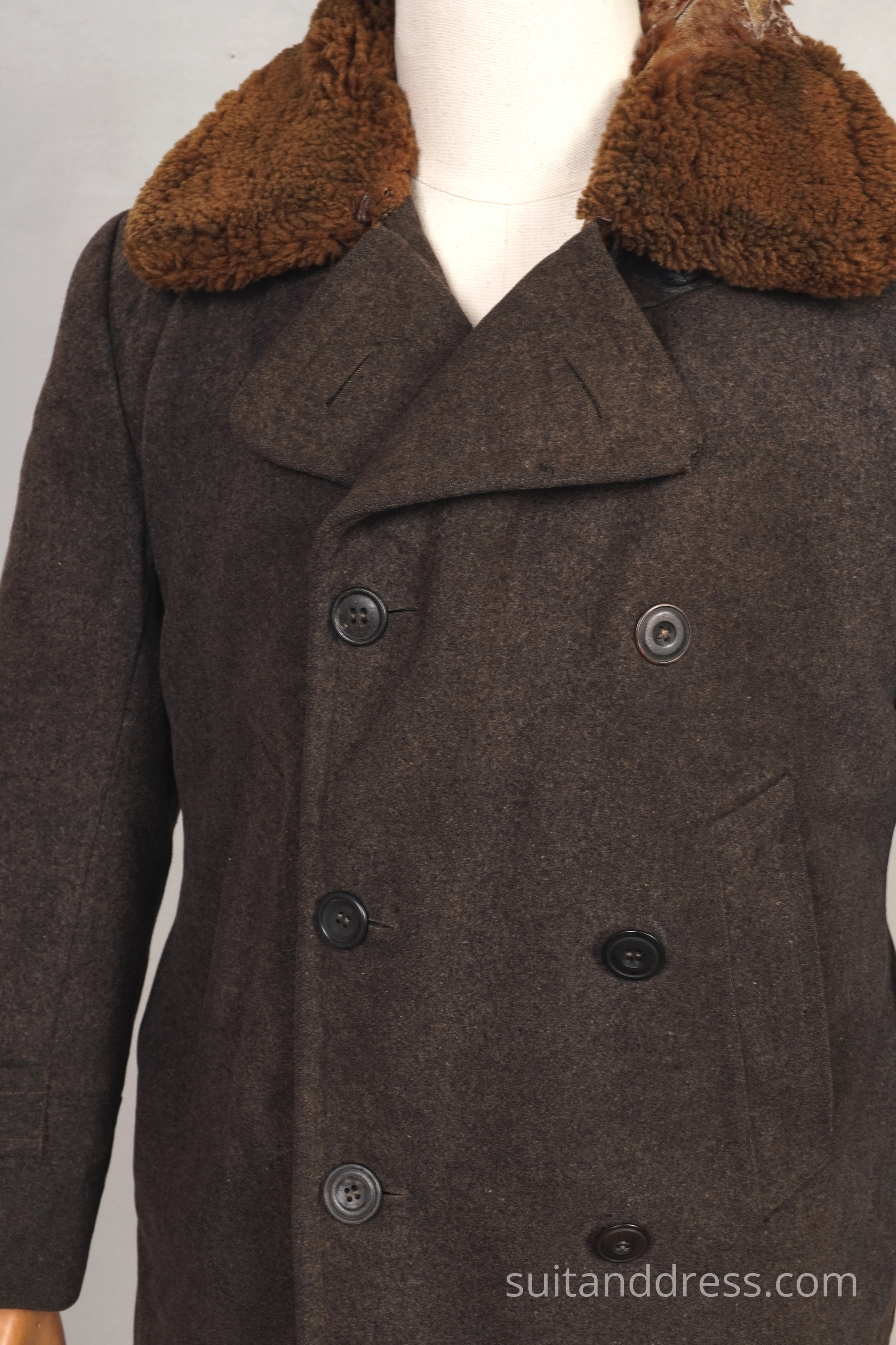Sheepskin collar coat for rent 