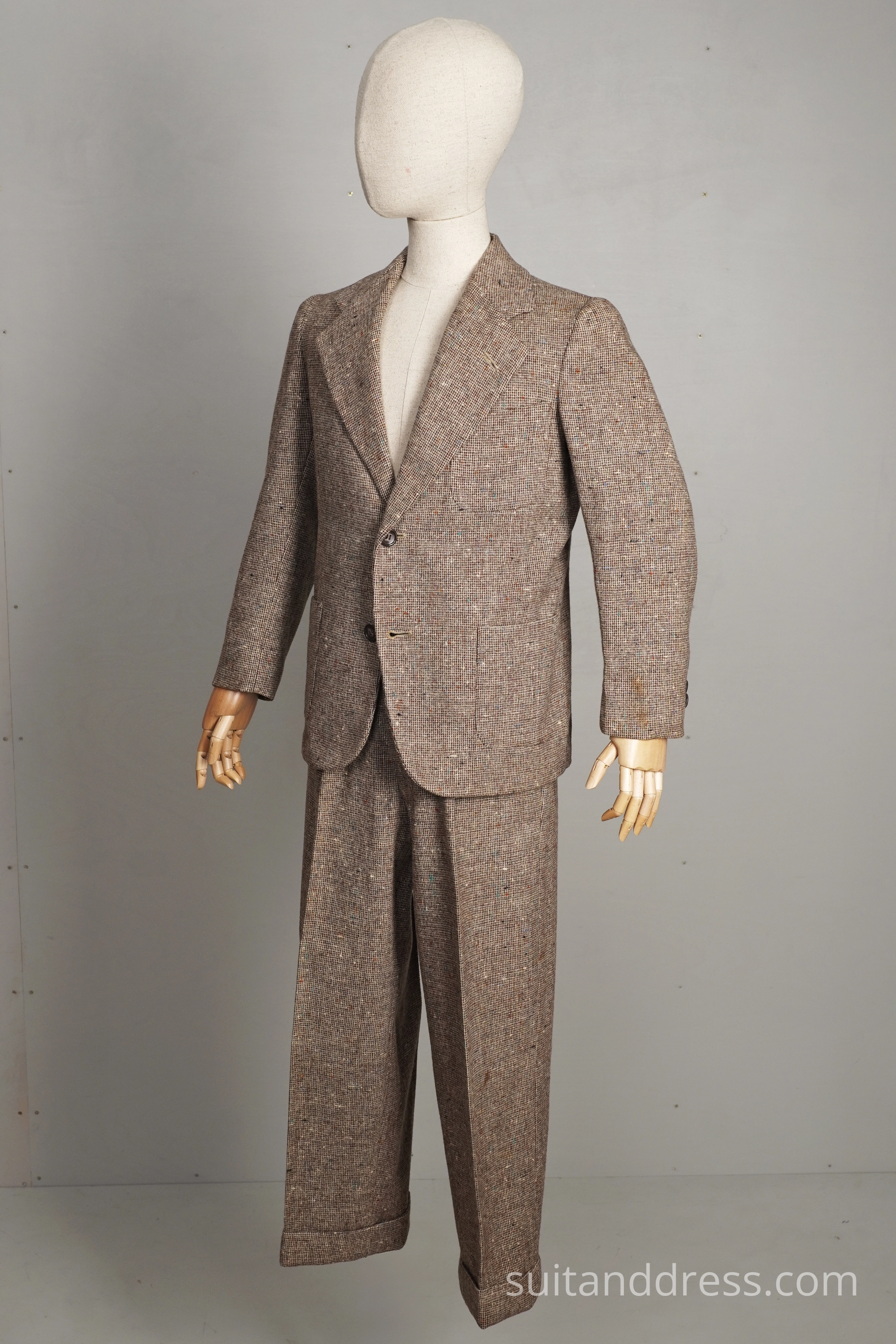 Boys 1940s 50s tweed suit childswear mid-century costume rent in Riga