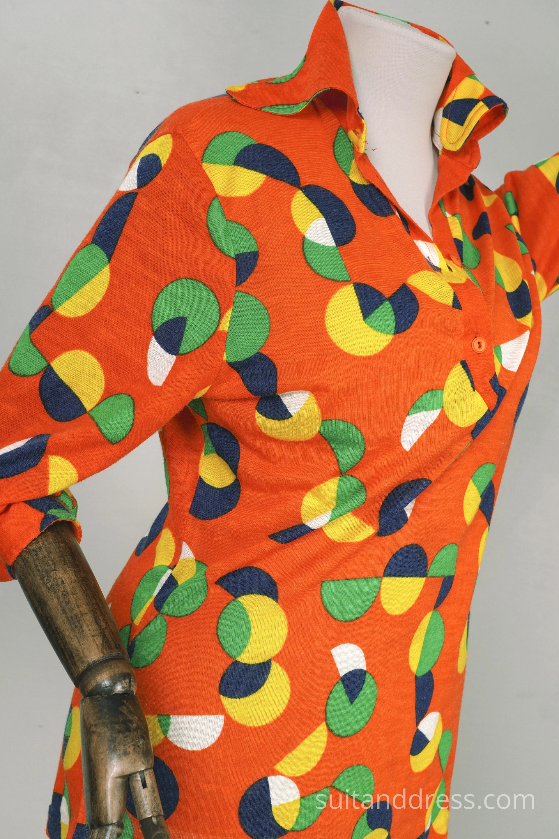 70s disco popart blouse shirt for rent