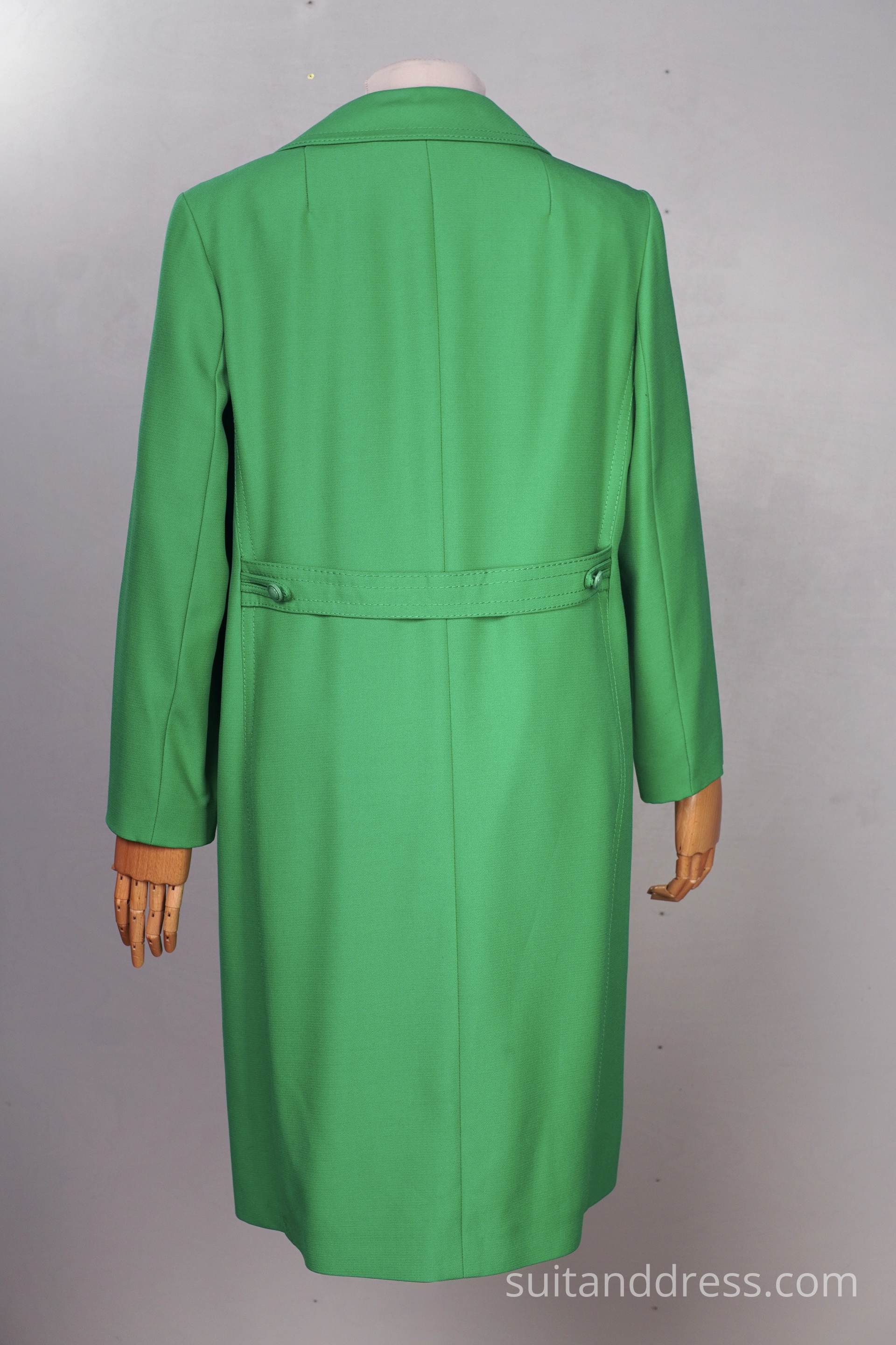 70s neon green trench coat