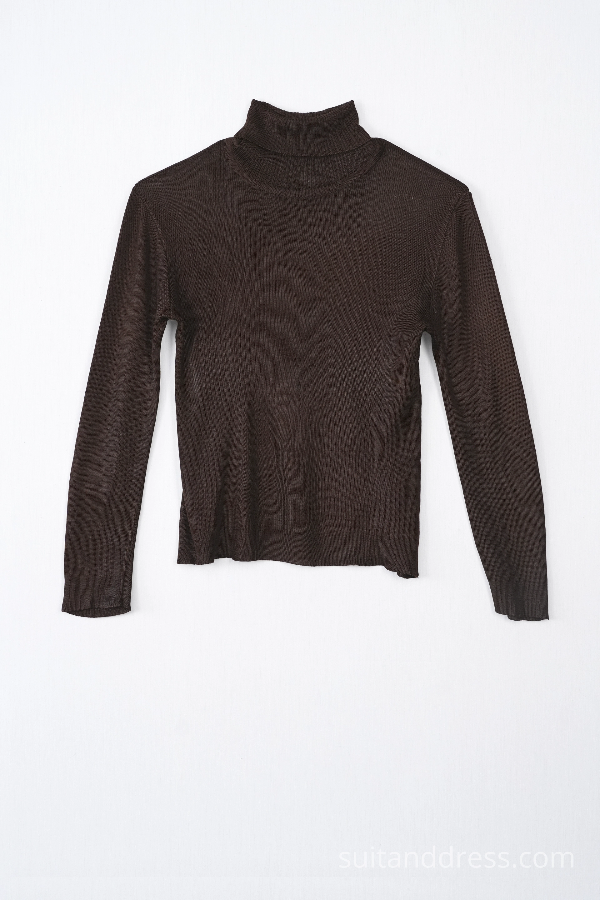 1970s unisex turtleneck in deep chocolate period costume hire for films in Riga Latvia