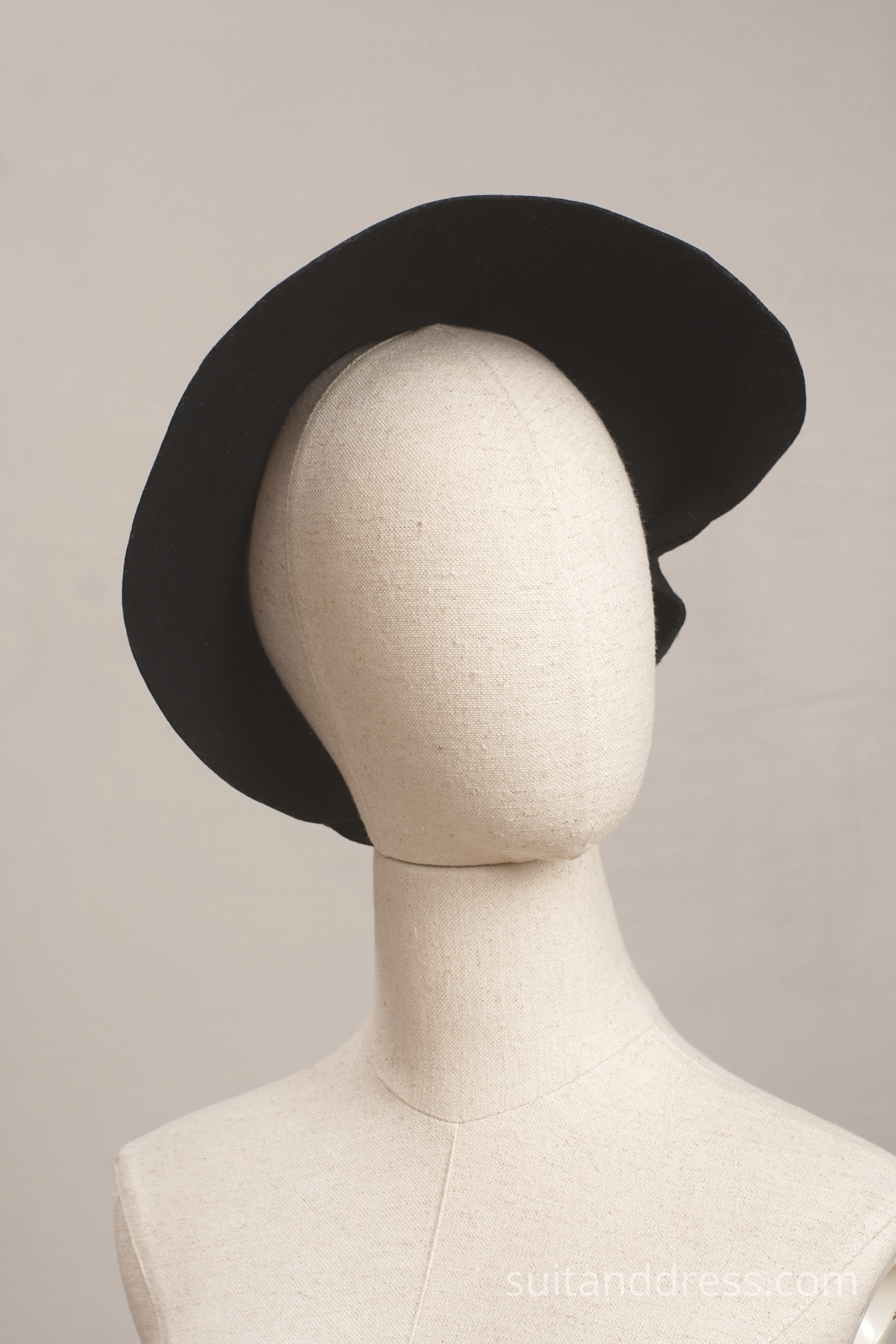 1940s impressive wide brims felt hat