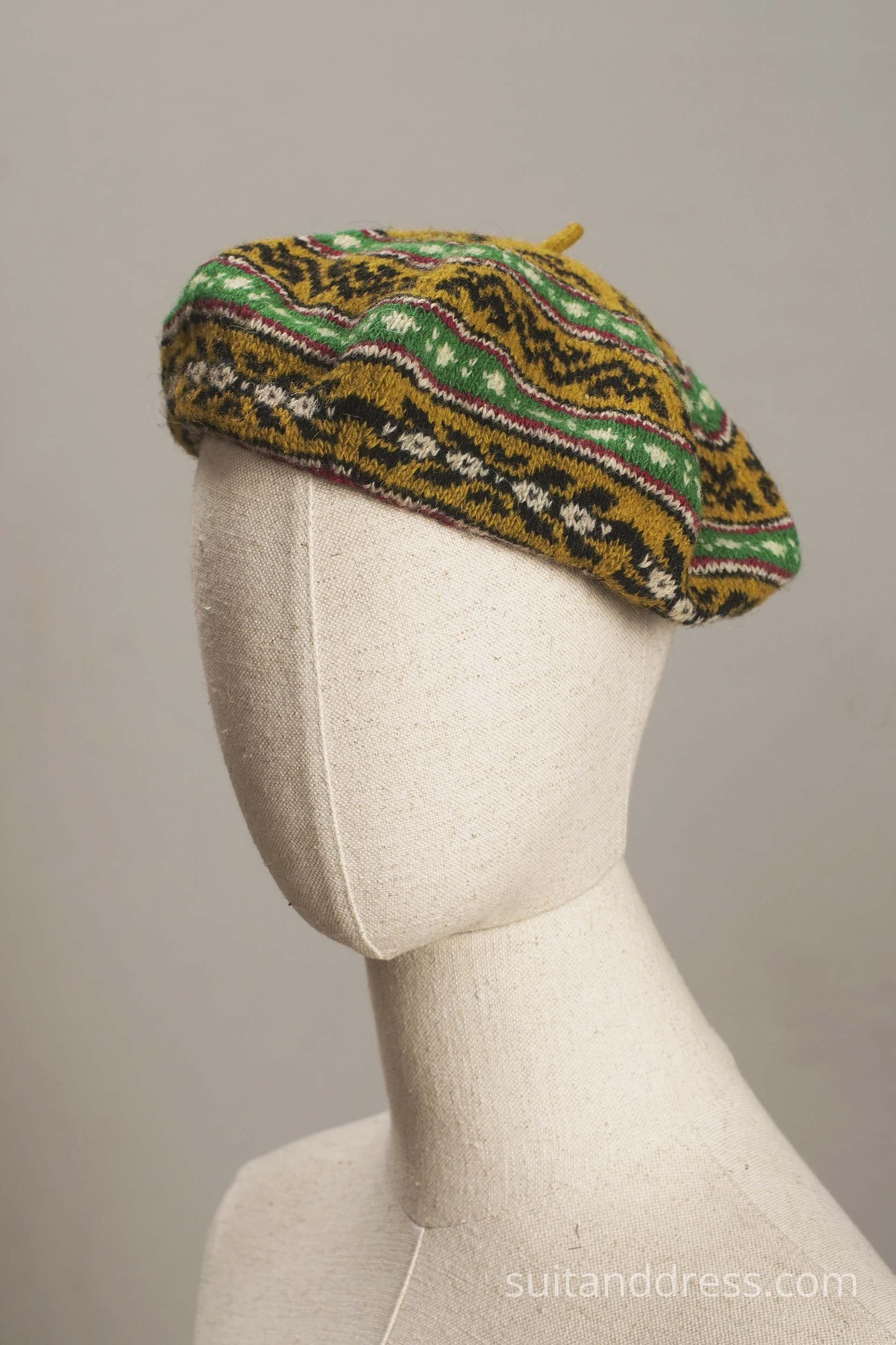 mid century berette homemade knitwork for girl 1940 1930 1950
