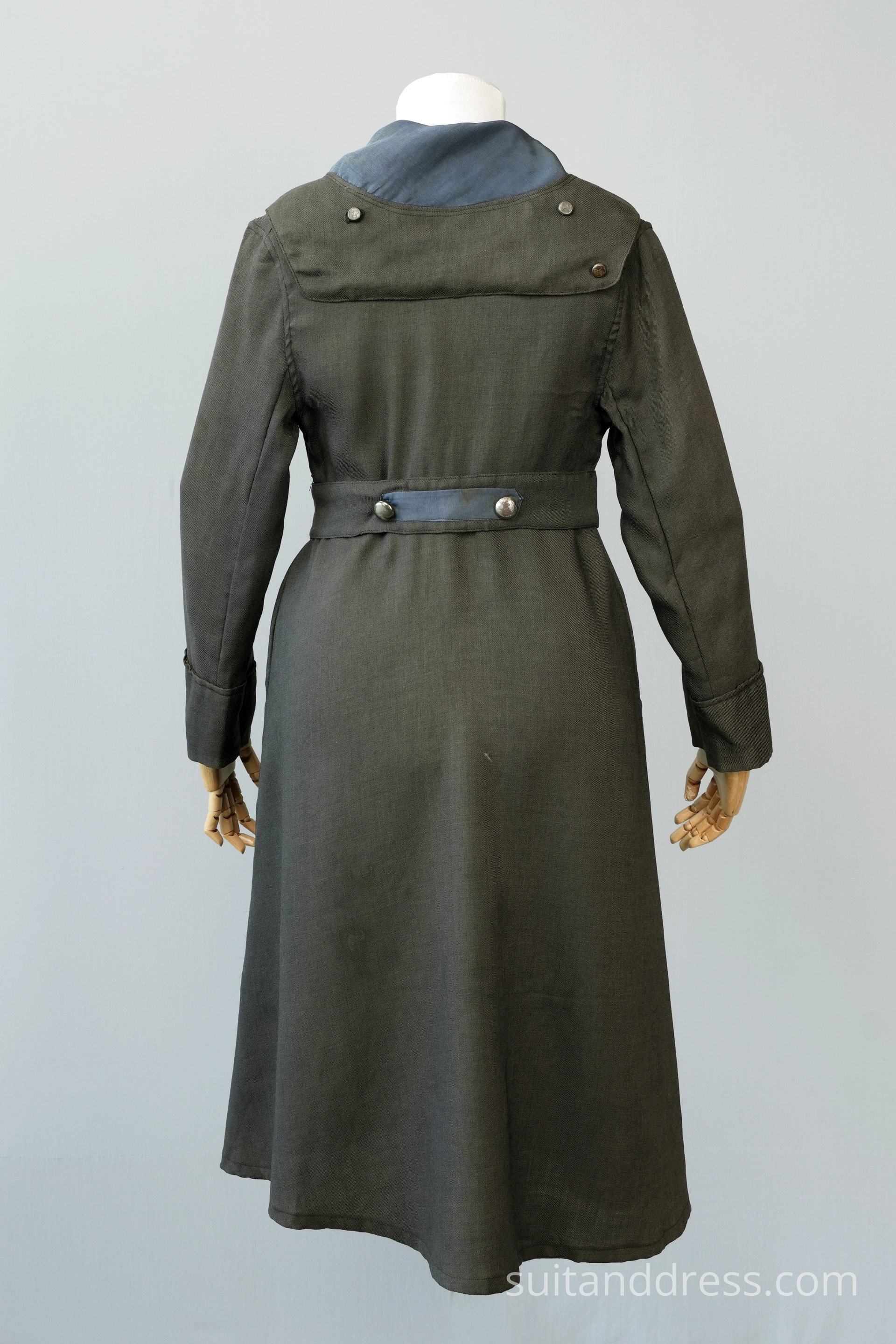 Edwardian ladies trench duster coat period costume hire for films in Riga Latvia