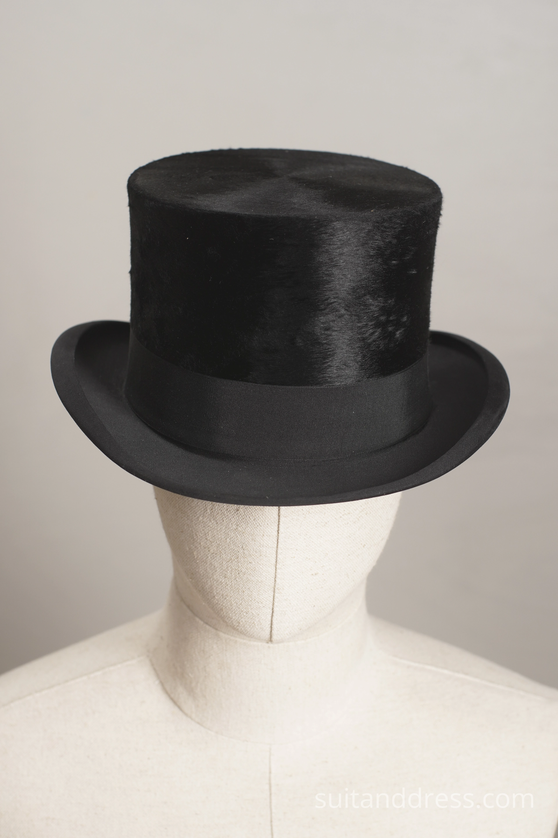 vintage silk plush top hat hight hat black topper for rent