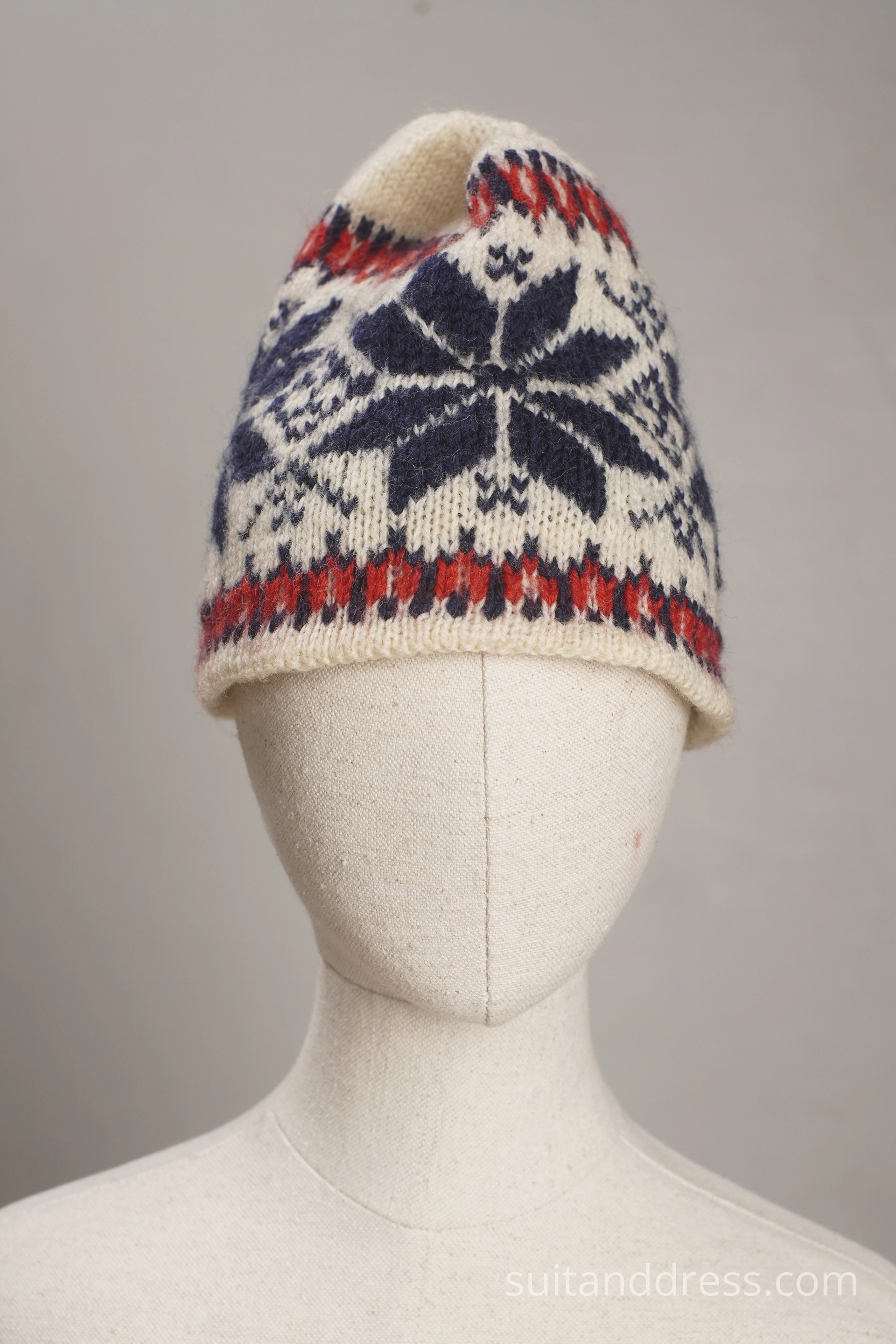 vintage ziemas cepure bērnam 1980to gadu meiteņu adīta cepure auseklīši