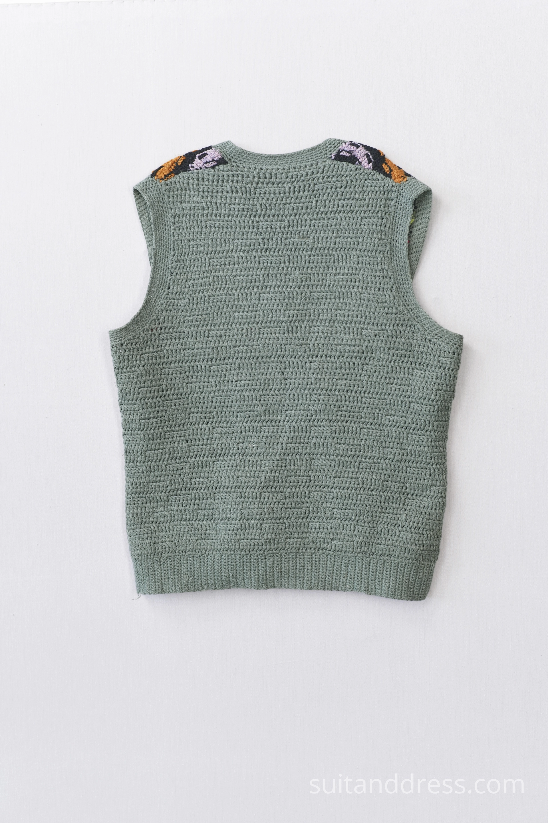 1970s bright striped handmade kids vest vintage wardrobe rental for films in Riga Latvia
