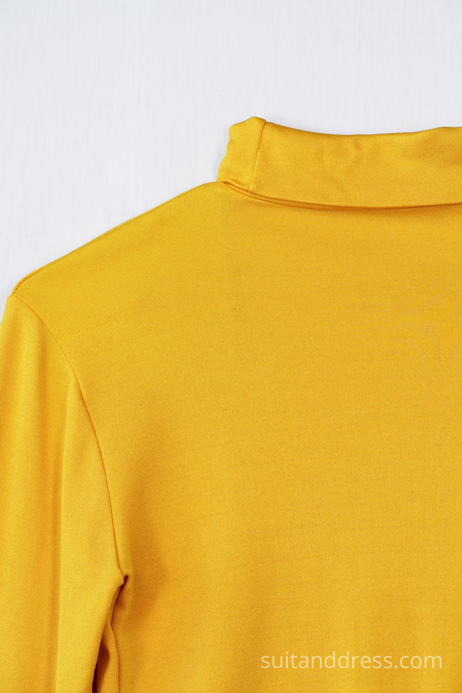 1970s bright yellow poly turtleneck vintage warderobe for films rental costumes in Riga