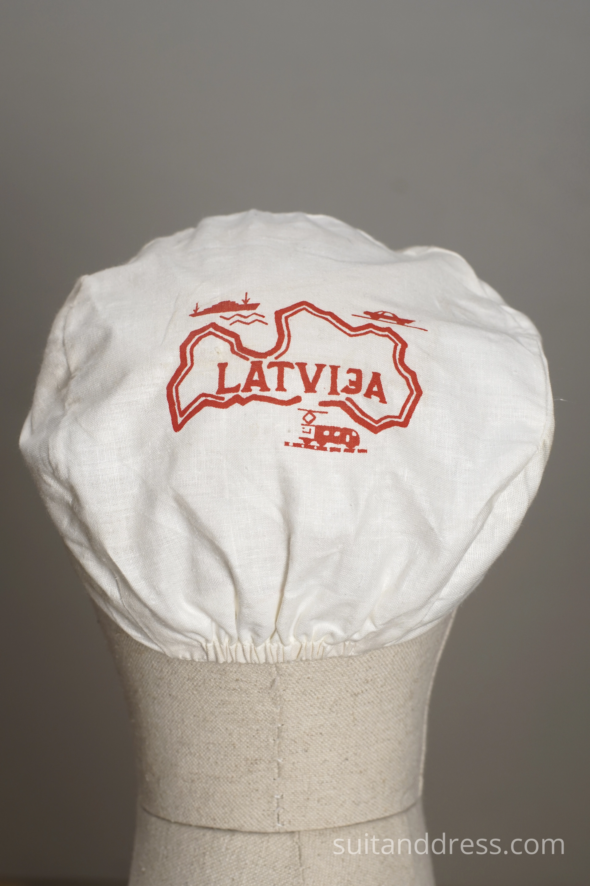 Vintage soviet printed cotton cap 1970s 1980s summer cap