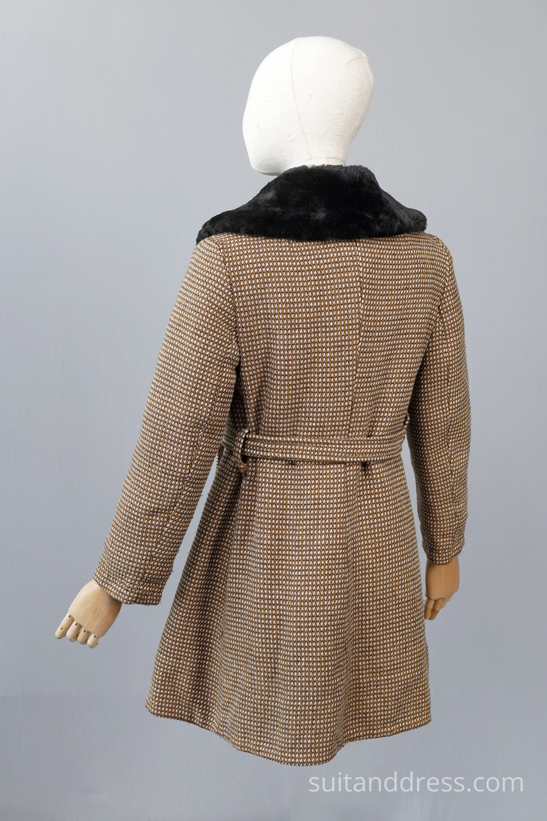 1970s soviet girls winter coat sherling collar vintage costume rental for films in Riga Latvia