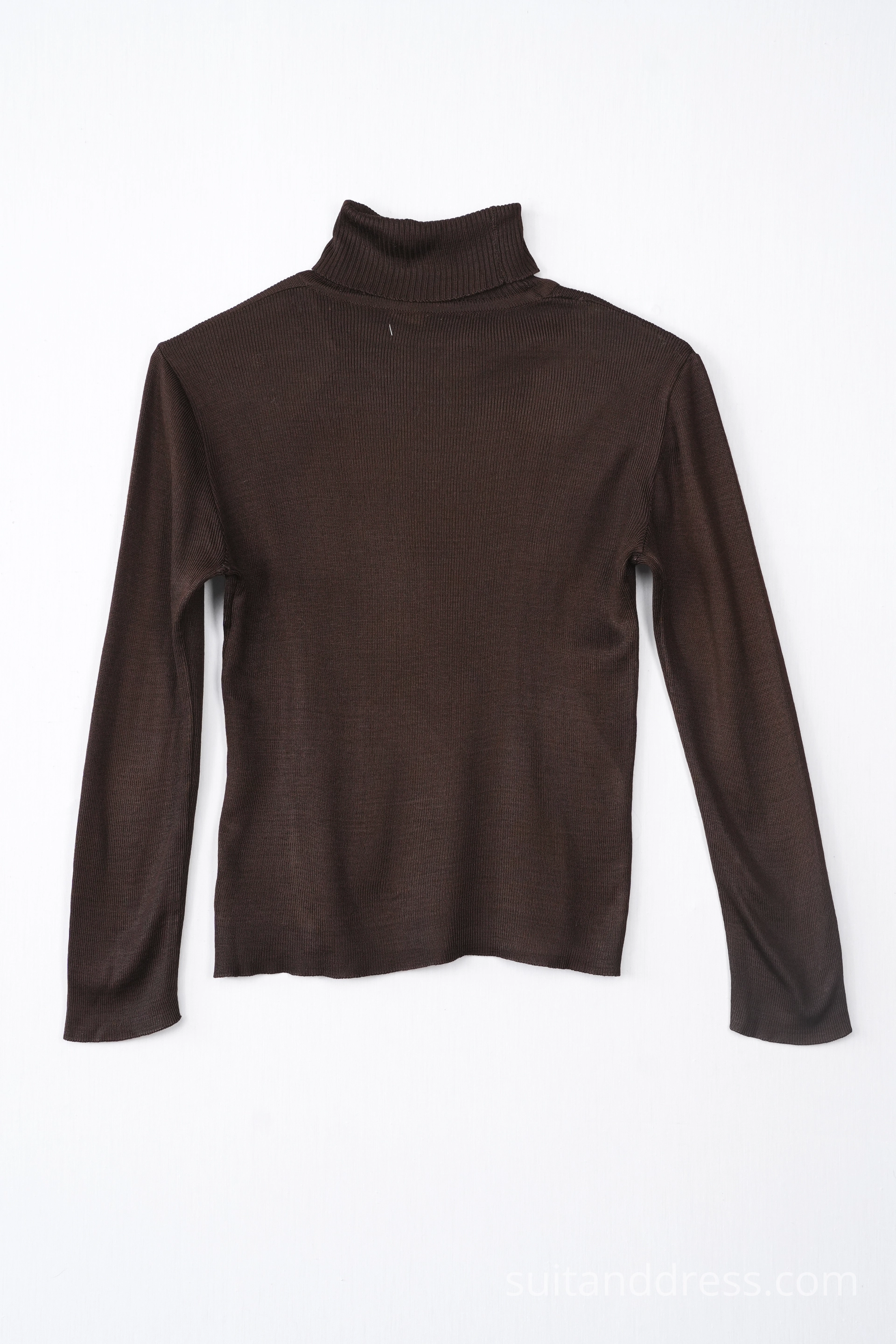 1970s unisex turtleneck in deep chocolate period costume hire for films in Riga Latvia