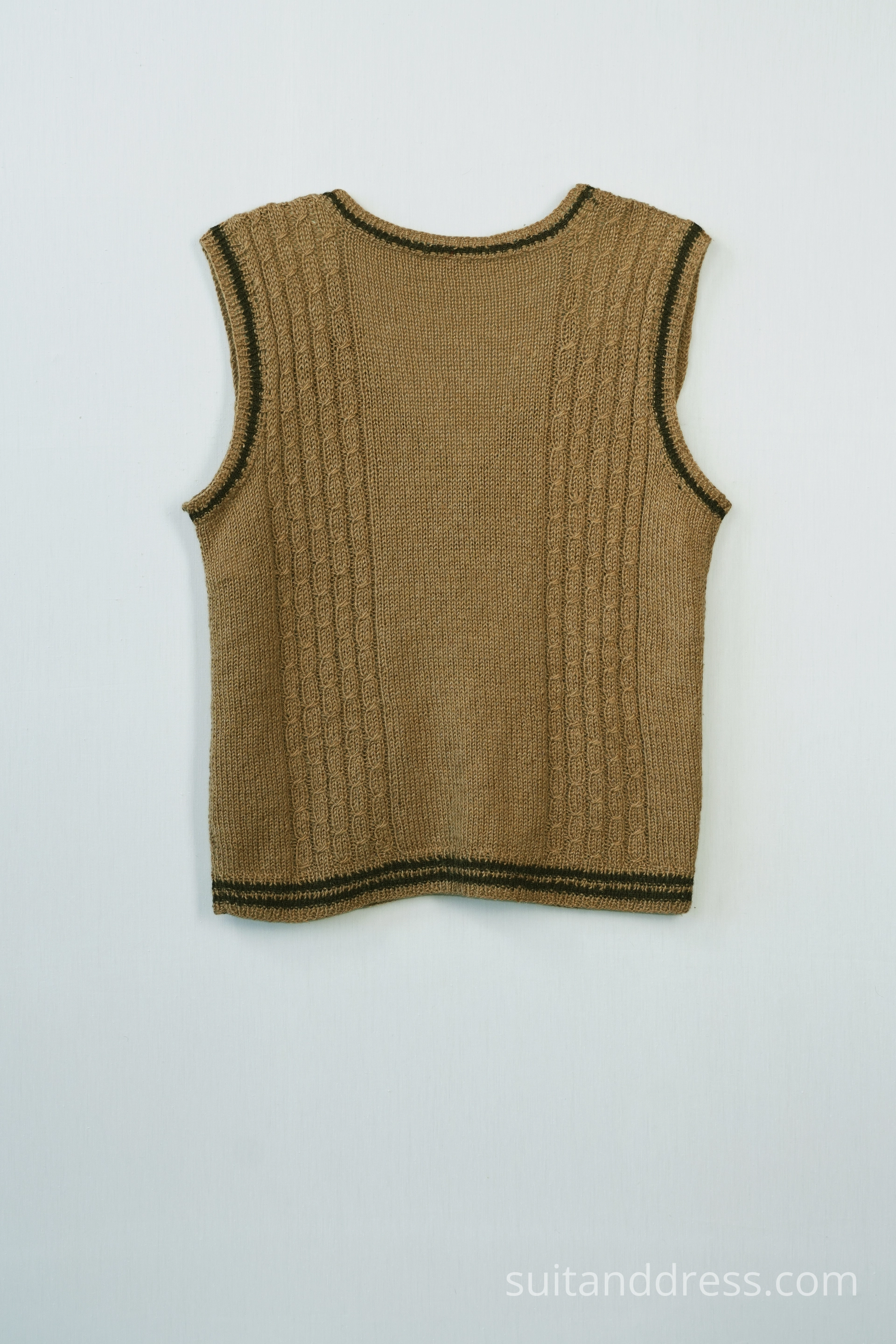Vintage mens knitted button front vest vintage costume rent hire in Latvia Riga