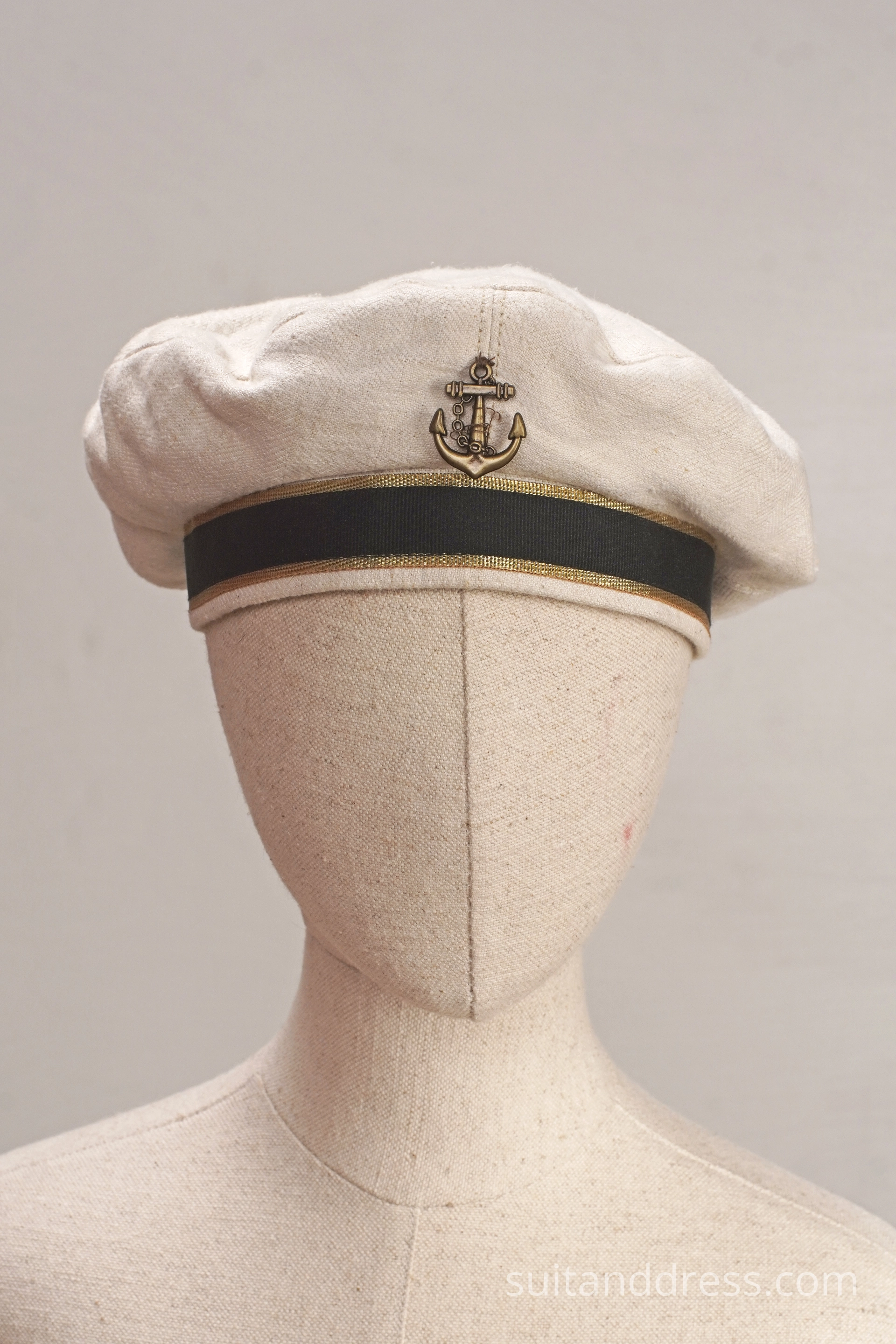 Vintage Edwardian style kids sailors cap 1910s childs sumer beret