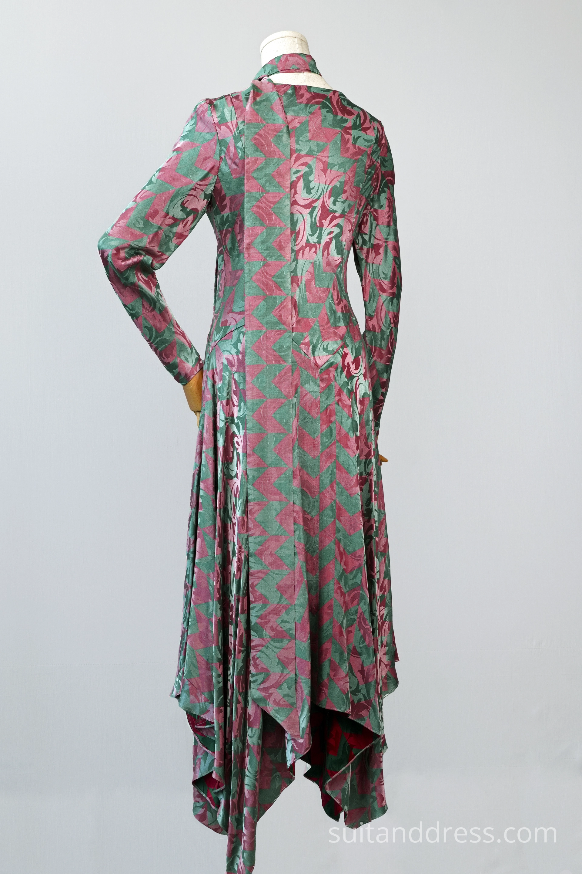 1920s style silk evening dress vintage costume rental for films in Riga Latvia