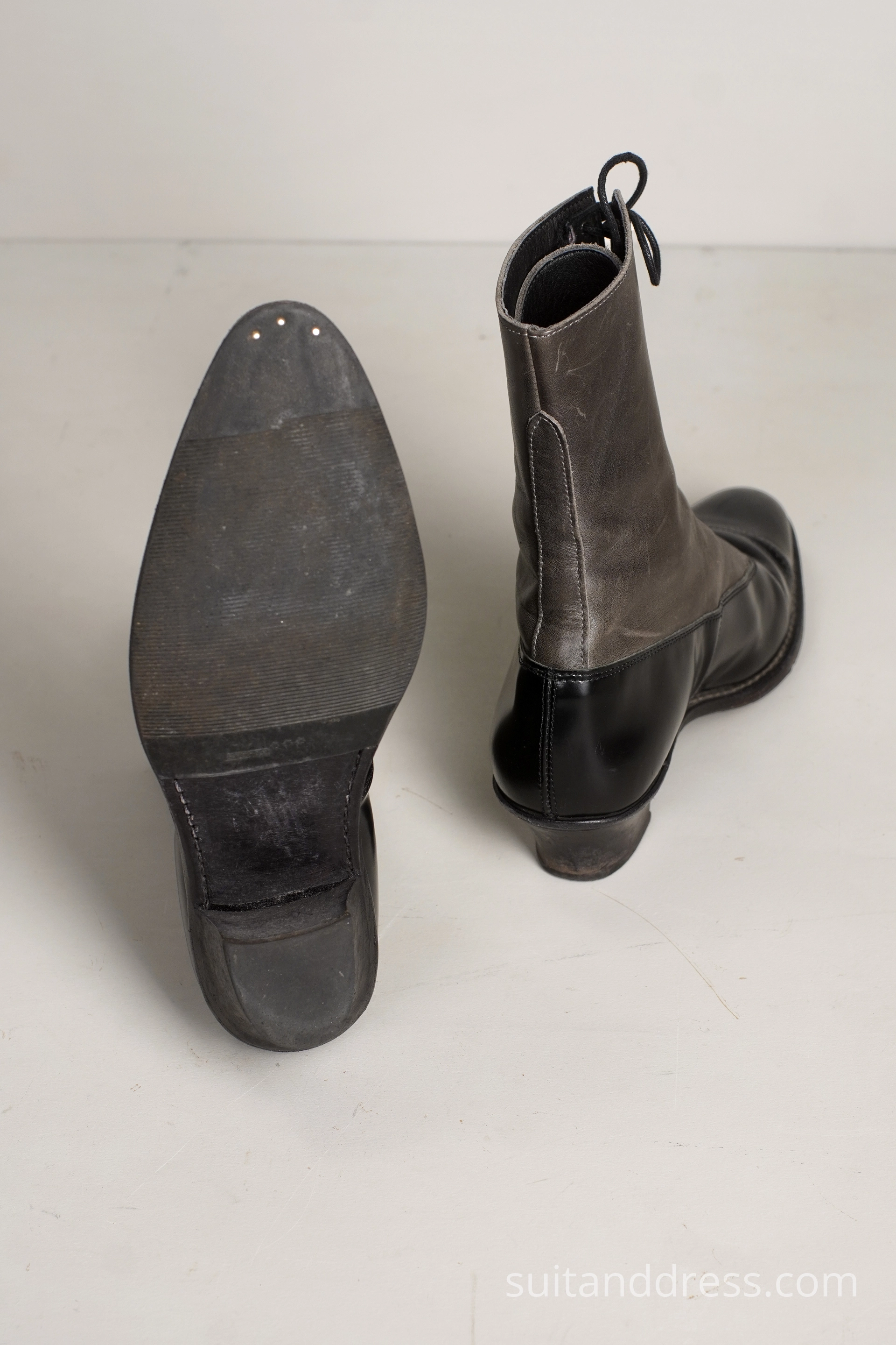 Edwardian lace up boots modern made replica