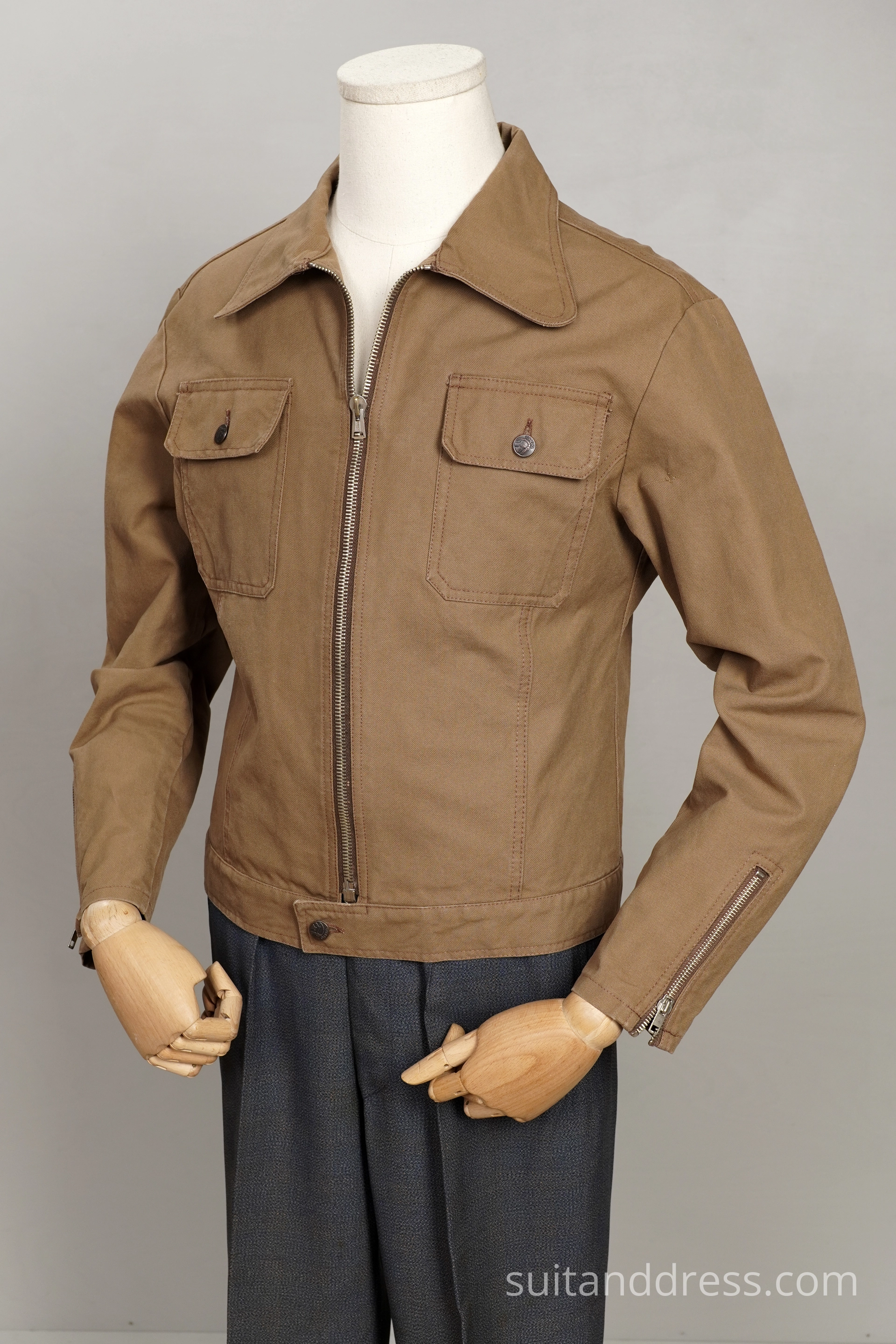 1960s canvas short jacket rockabilly vintage fashion rent