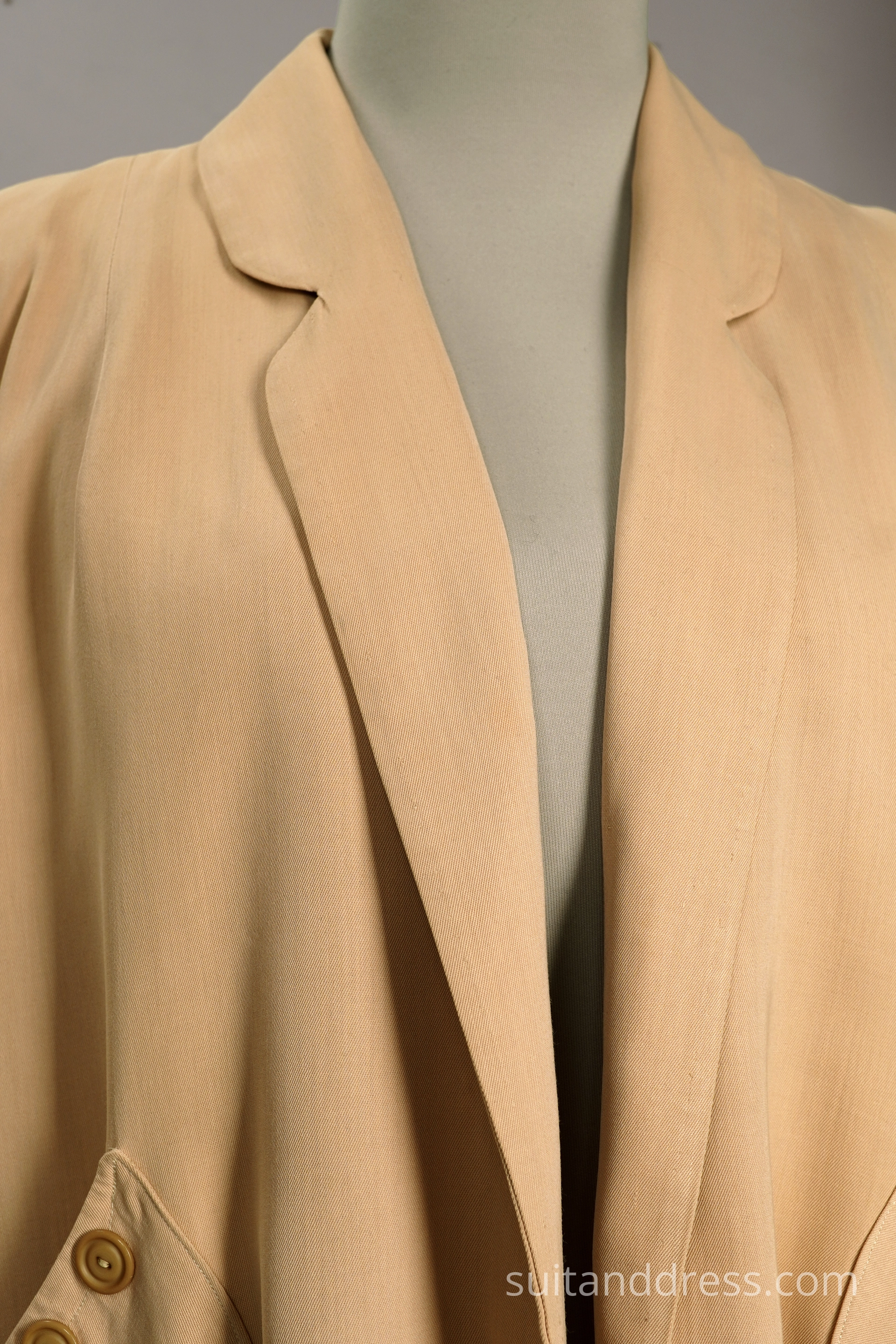 1940s swing jacket gabardine peach colour 40s fashion rent