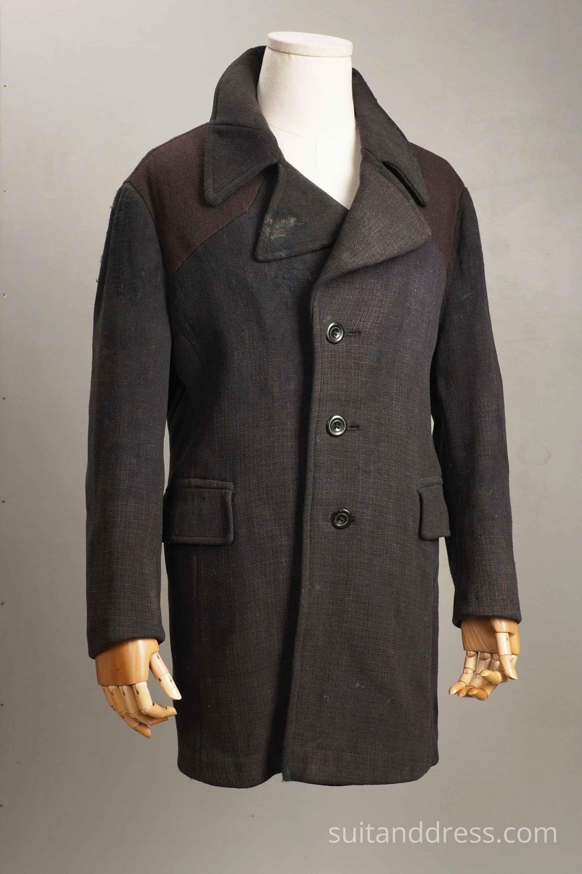 1940s distressed coat replica