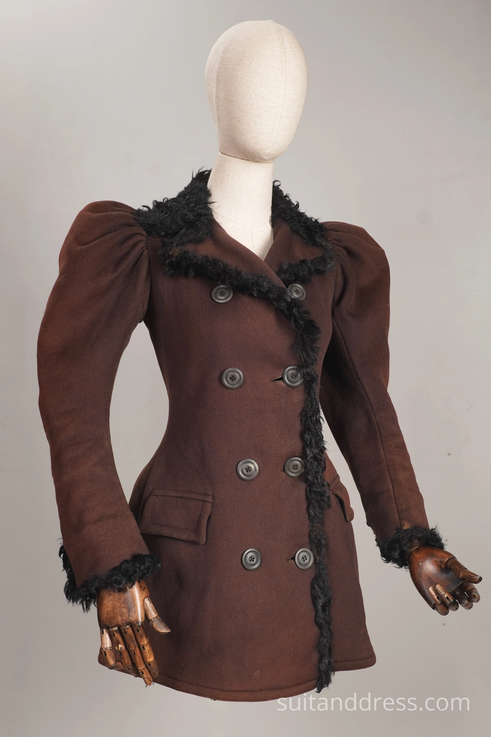 True Victorian Edwardian ladies coat mutton sleeves