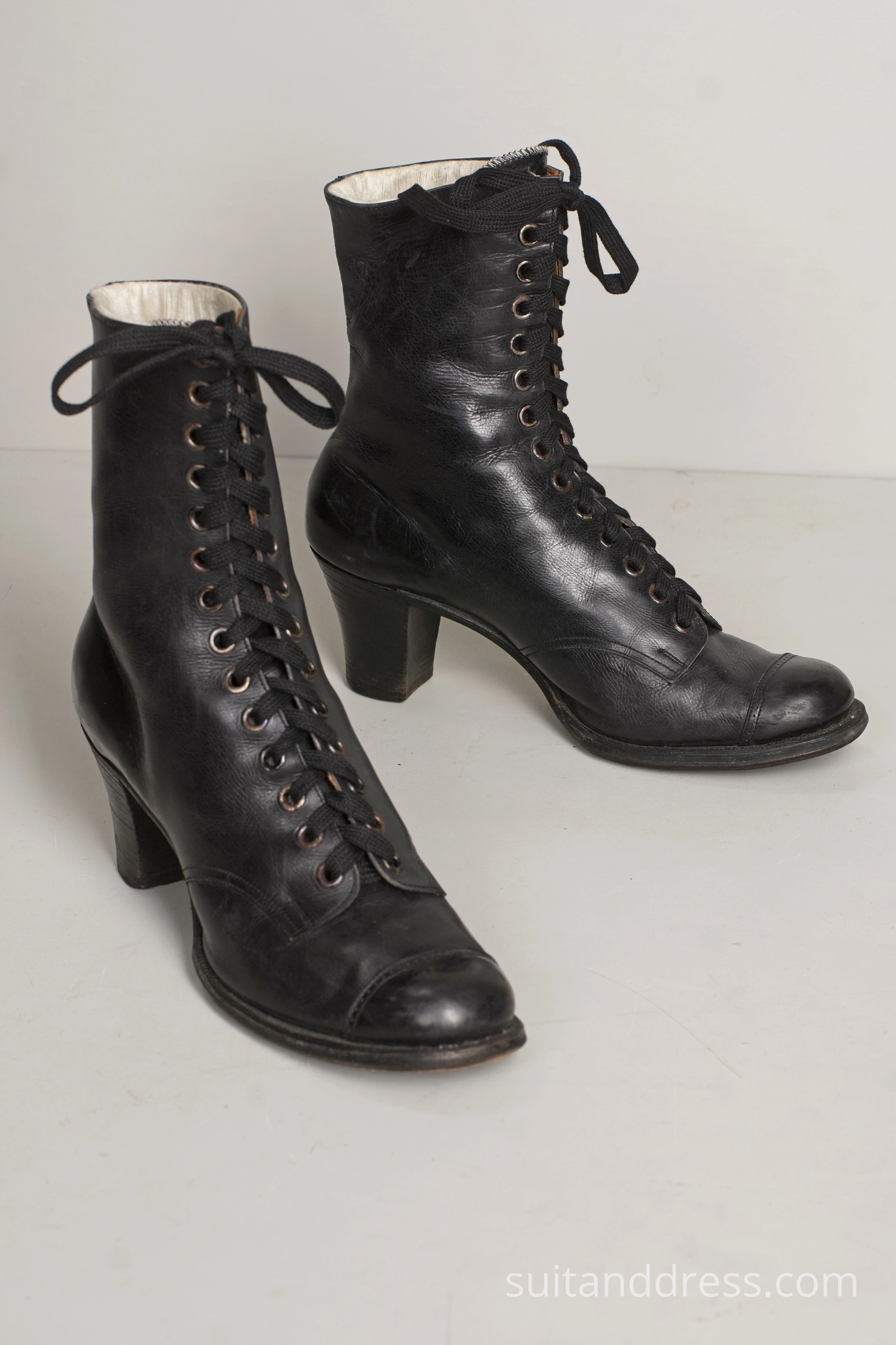 True Edwardian ladies lace-up boots costume rental Riga