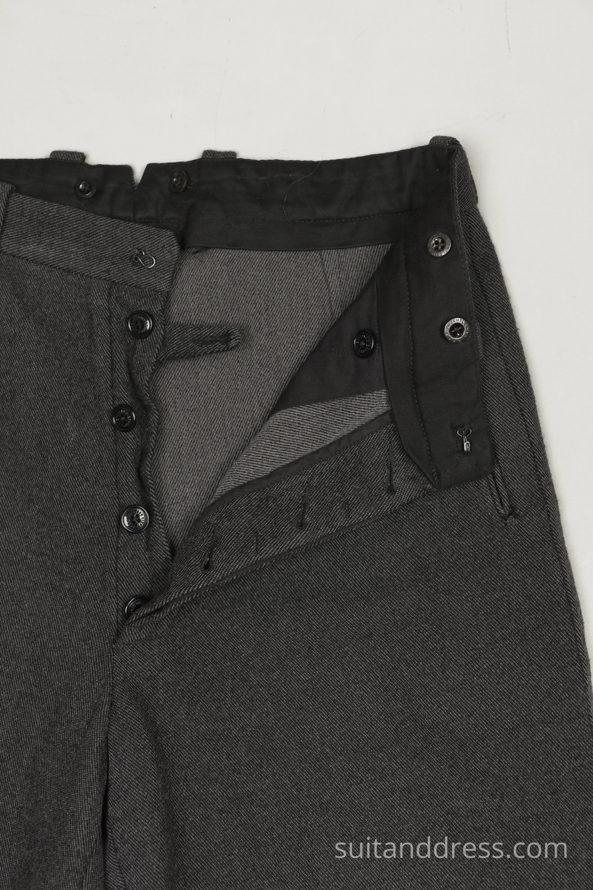 1940s 50s trousers replica grey wool costume rentan for cinema