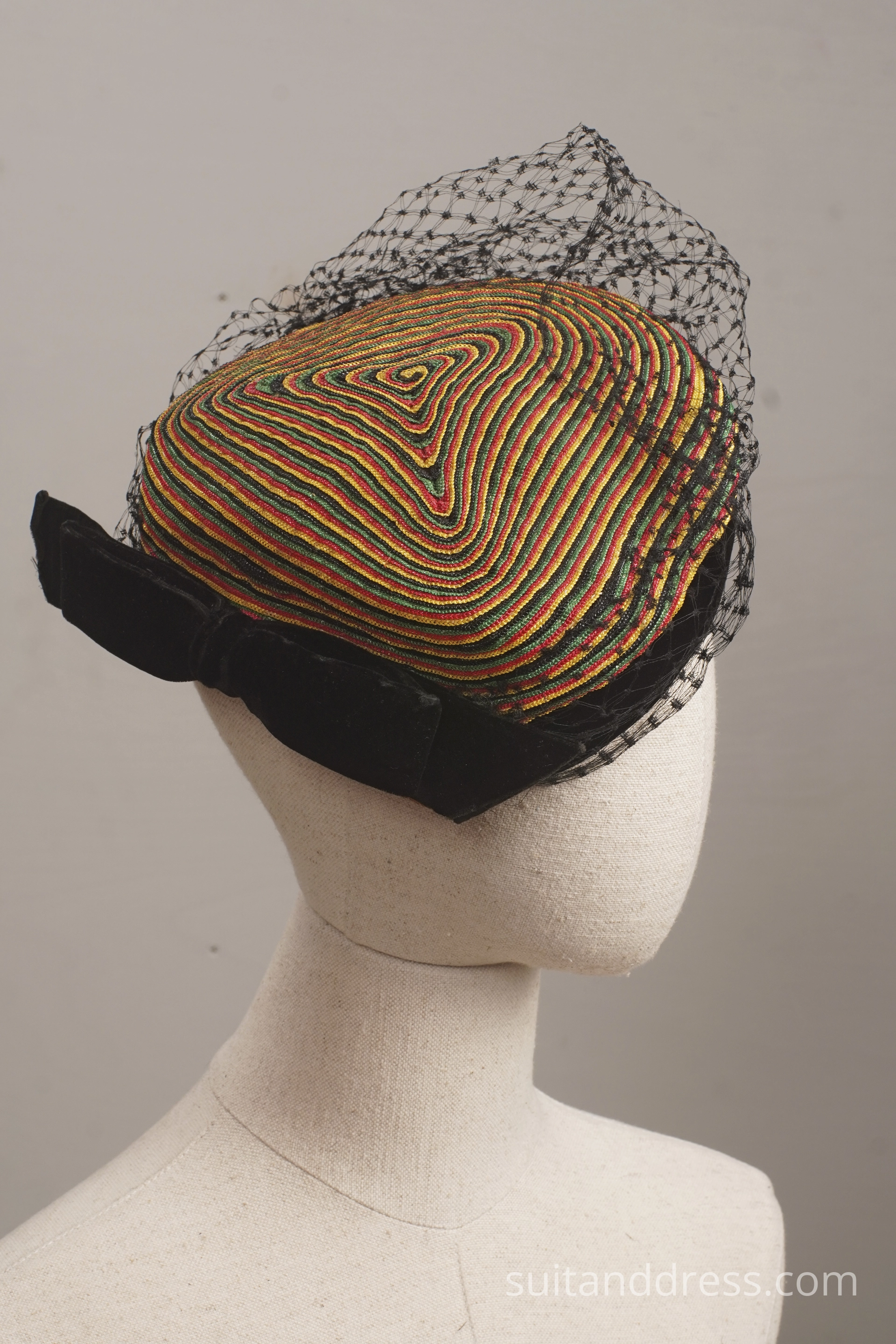 vintage dāmu cepure ar tīkliņu 1930. gadu mode 1940. gadu stils